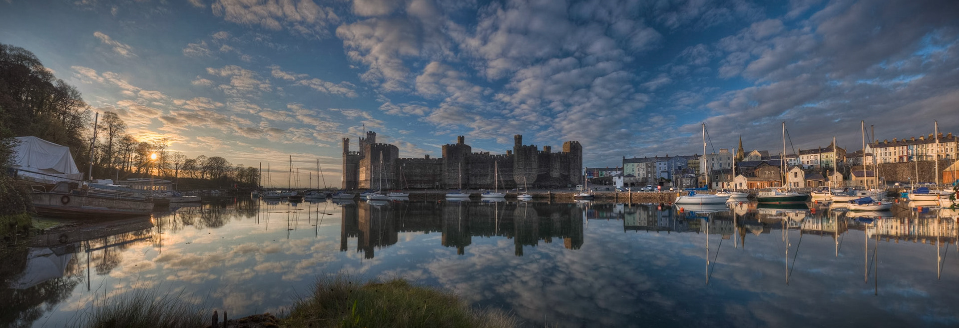 Sunset over Caernarfon Castle III