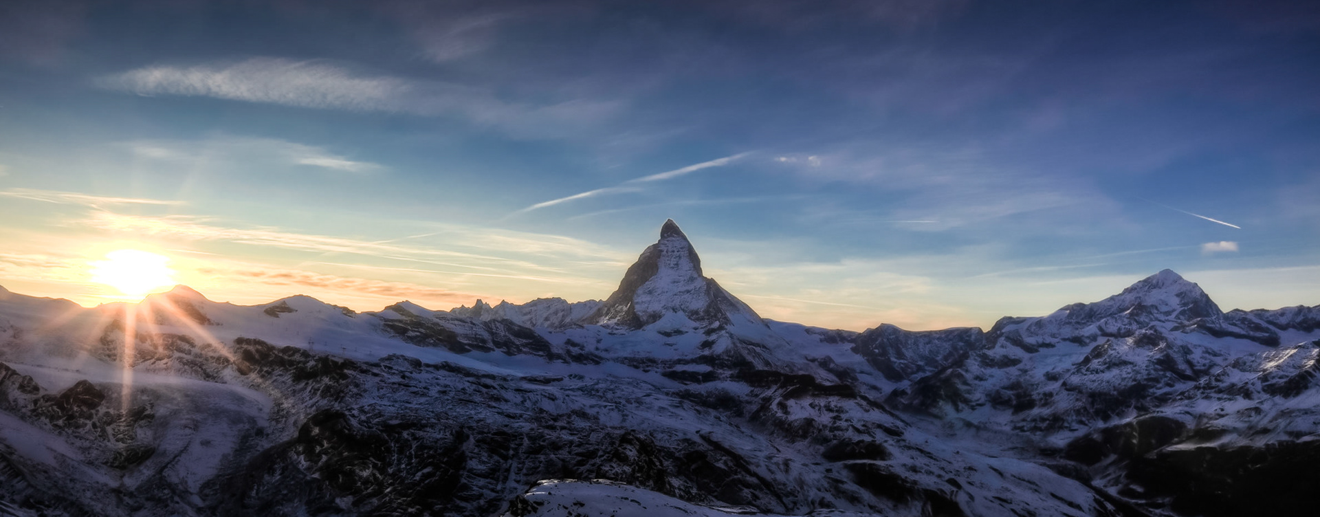 Sunset over Matterhorn