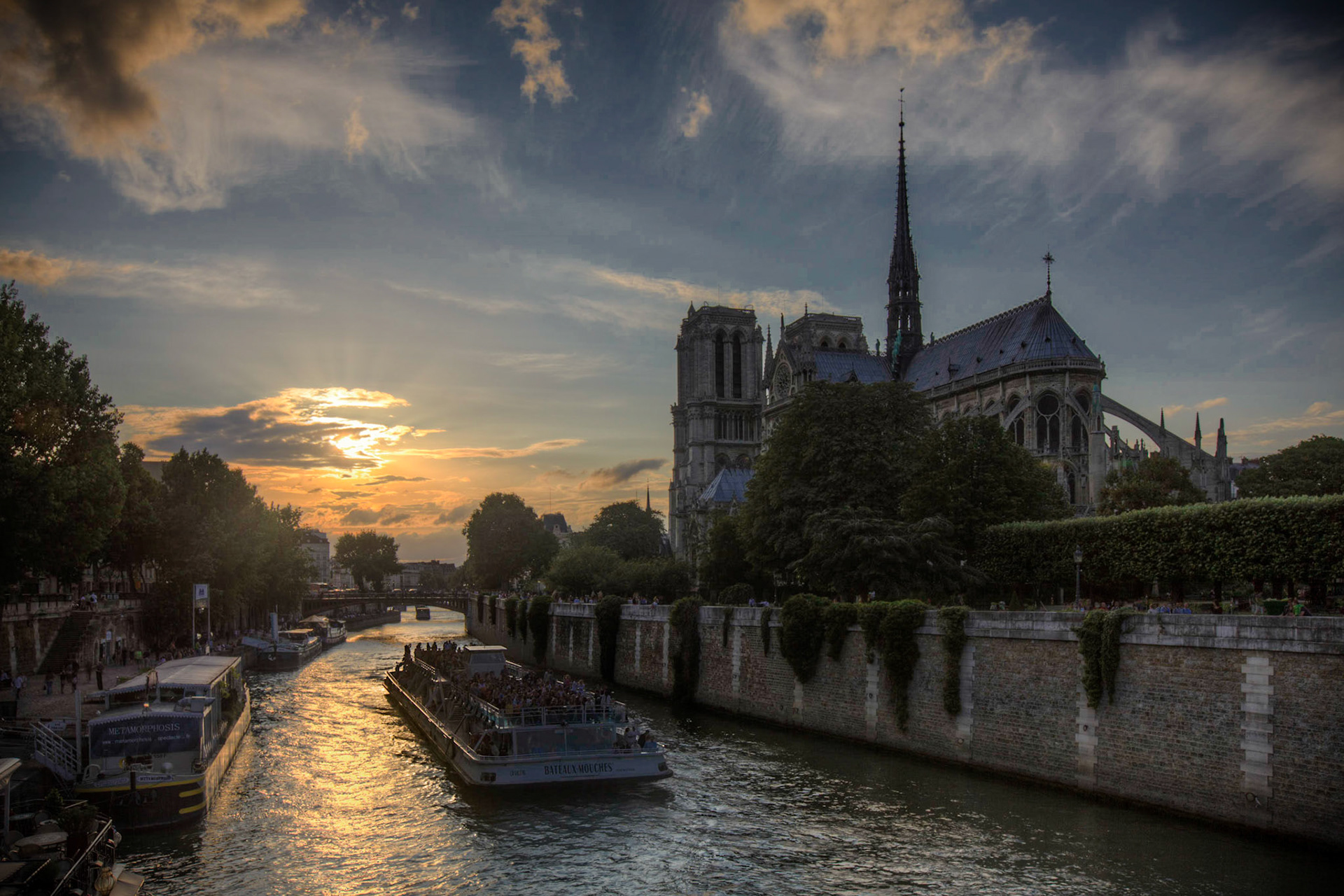 Notre Dame at Sunset II