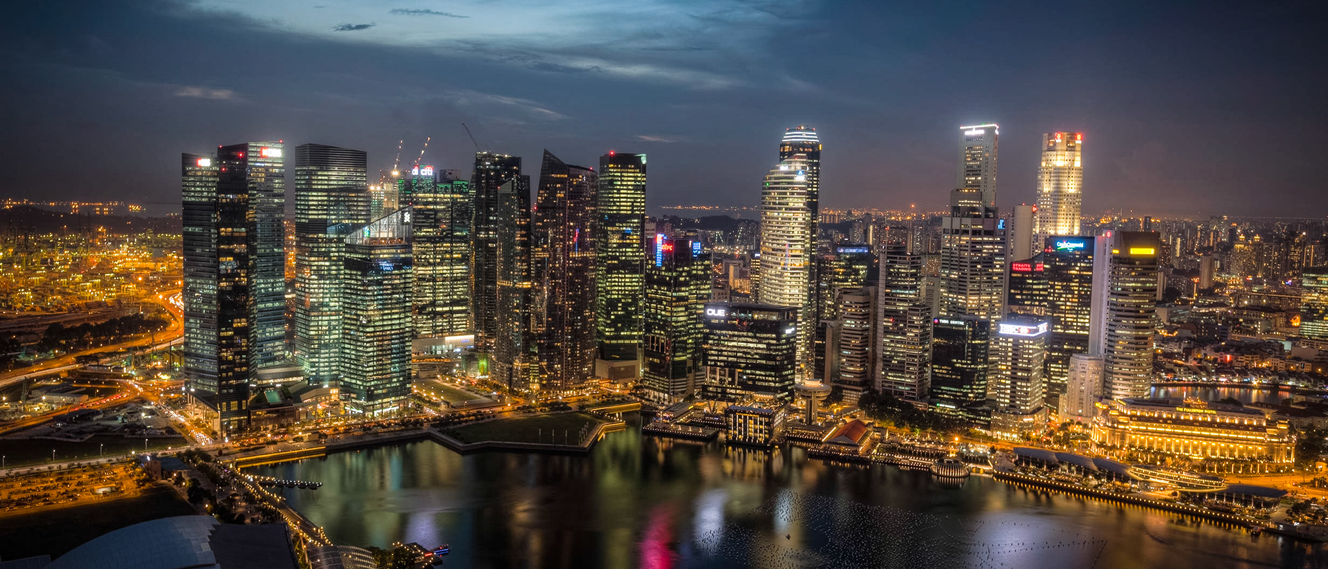 Singapore Skyline at Night II