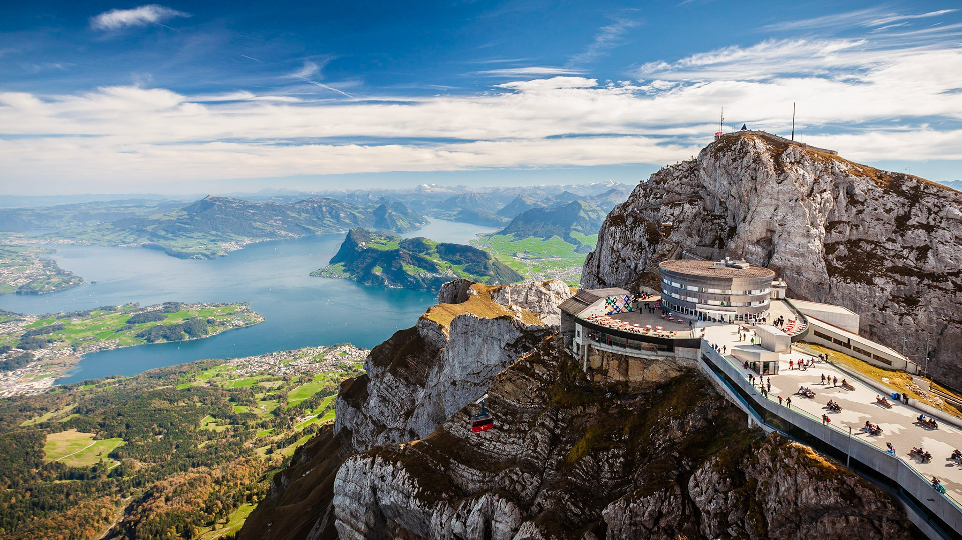 Lake Lucerne from Mt. Pilatus