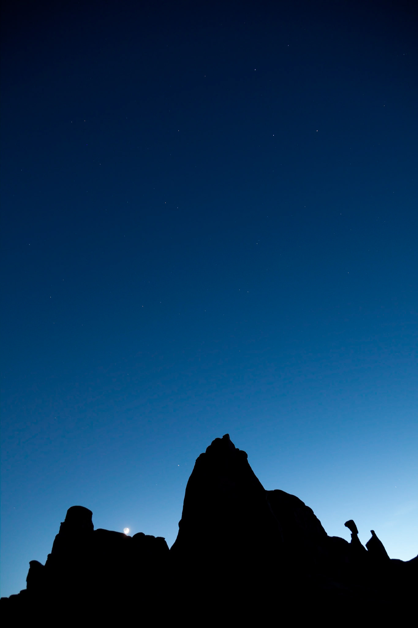 Moon Rising over Arches National Park