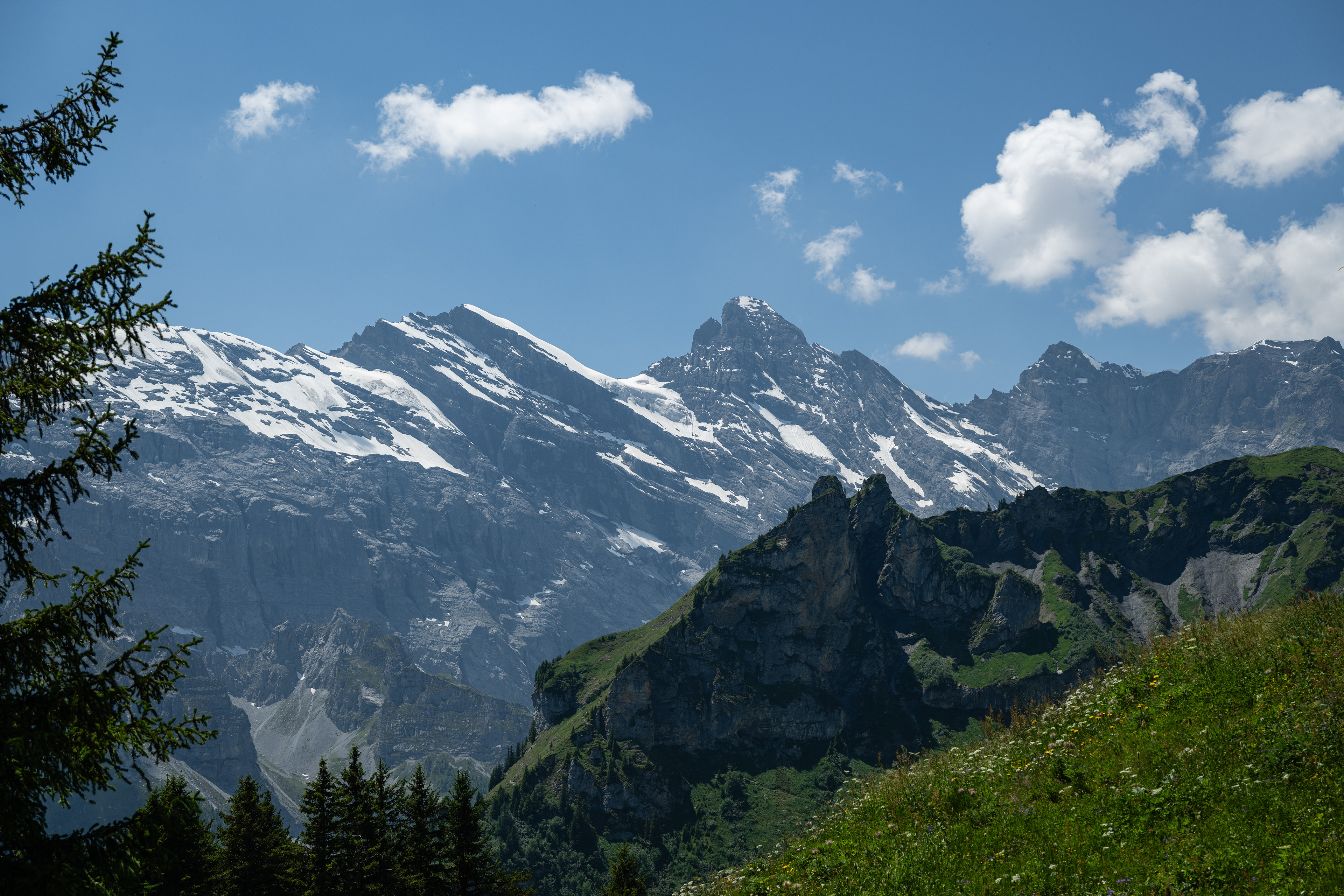 Bütlasse, Gspaltenhorn, & Tschingelspitz, Mürren