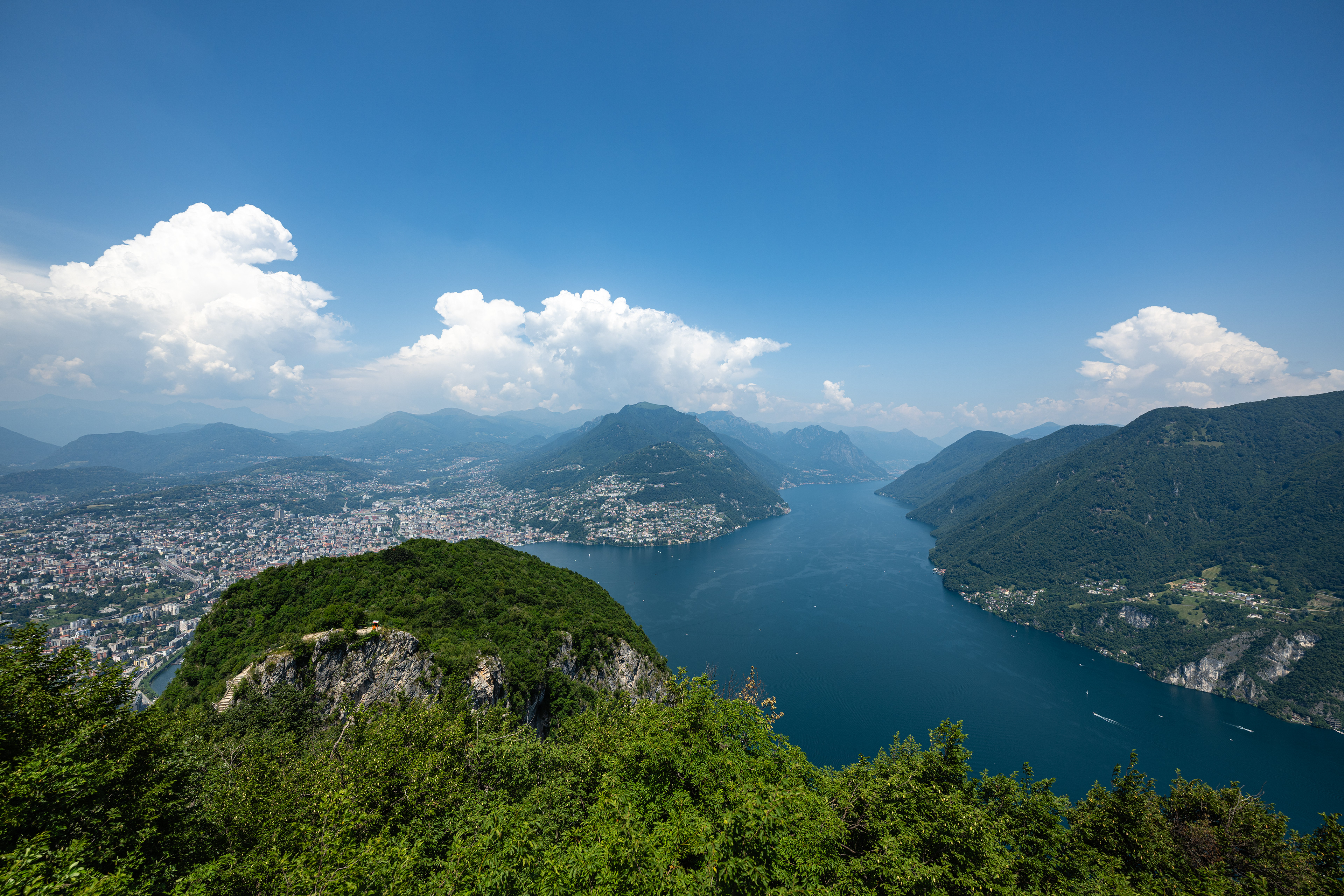 Lake Lugano from San Salvatore