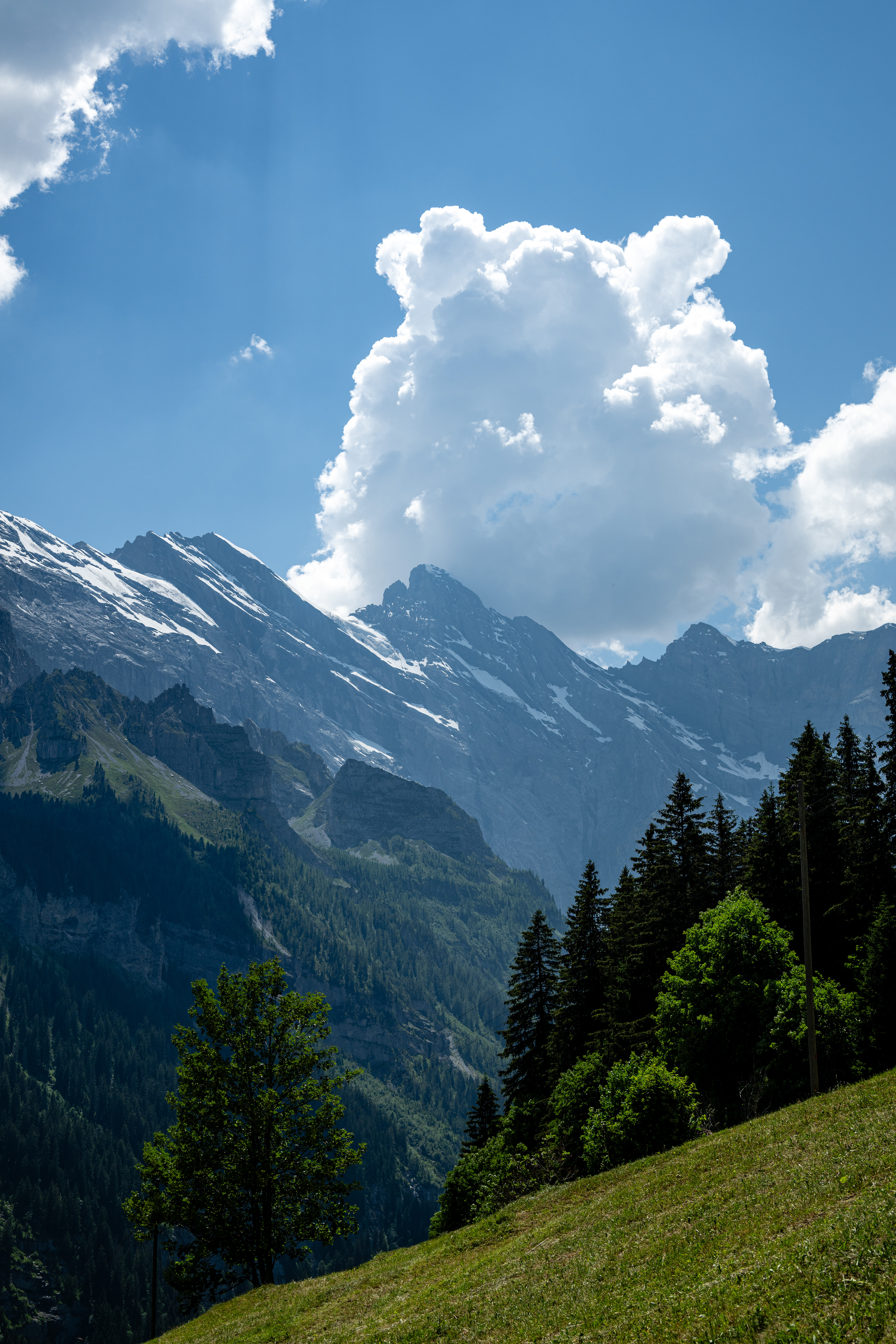 Bütlasse, Gspaltenhorn,  & Tschingelspitz, Gimmelwald