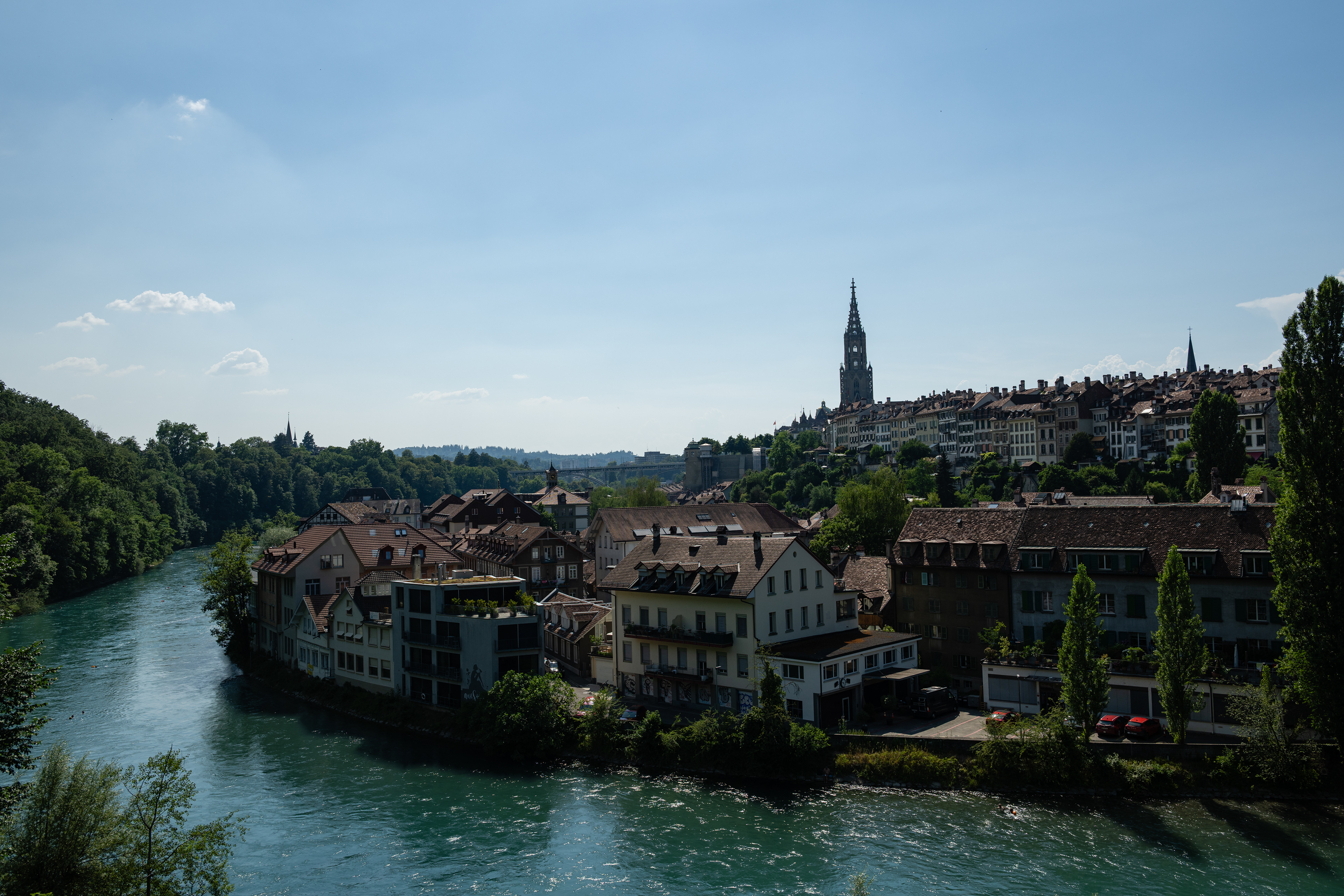 Cathedral of Bern & Aare river