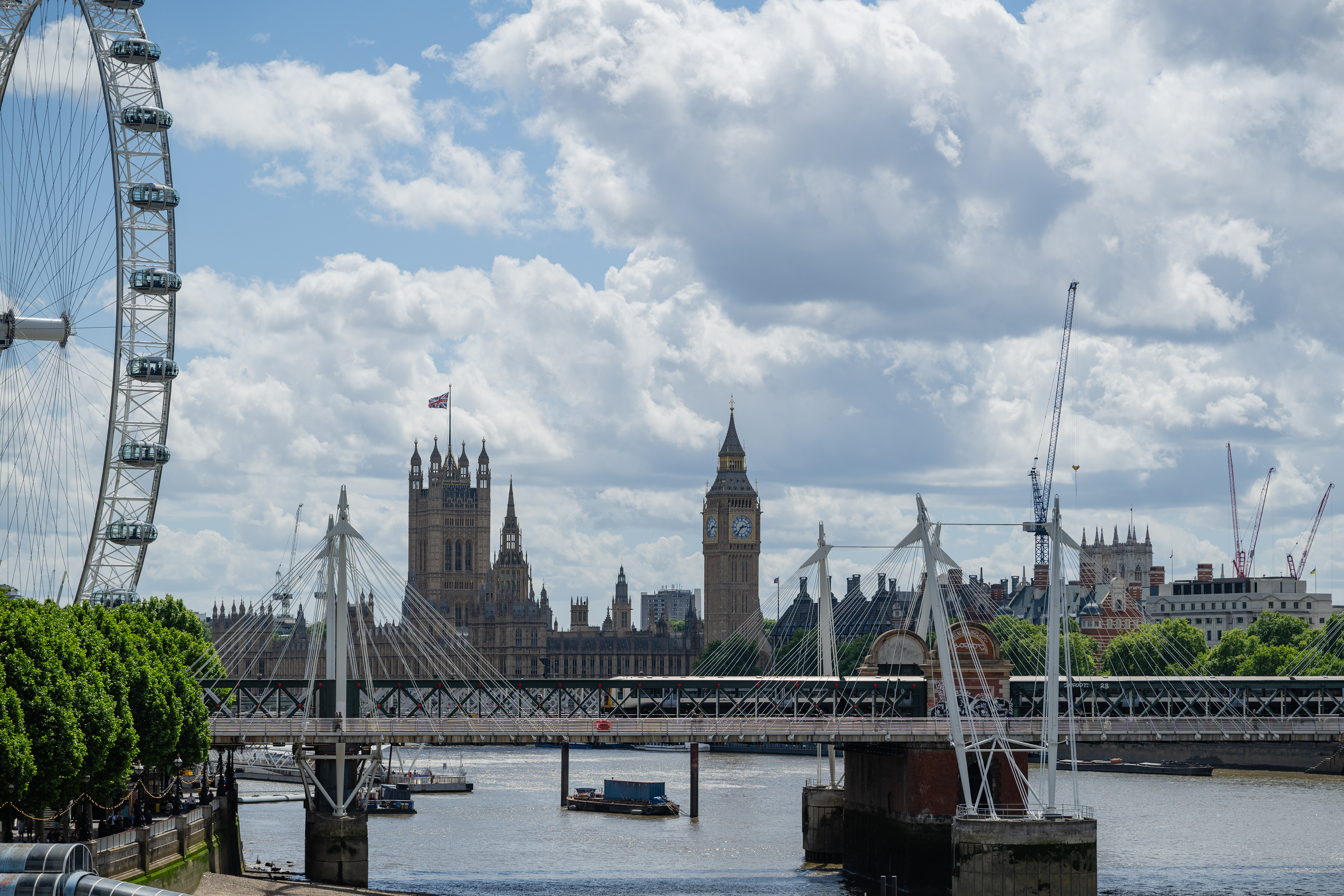London Eye, Victoria Tower, & Big Ben
