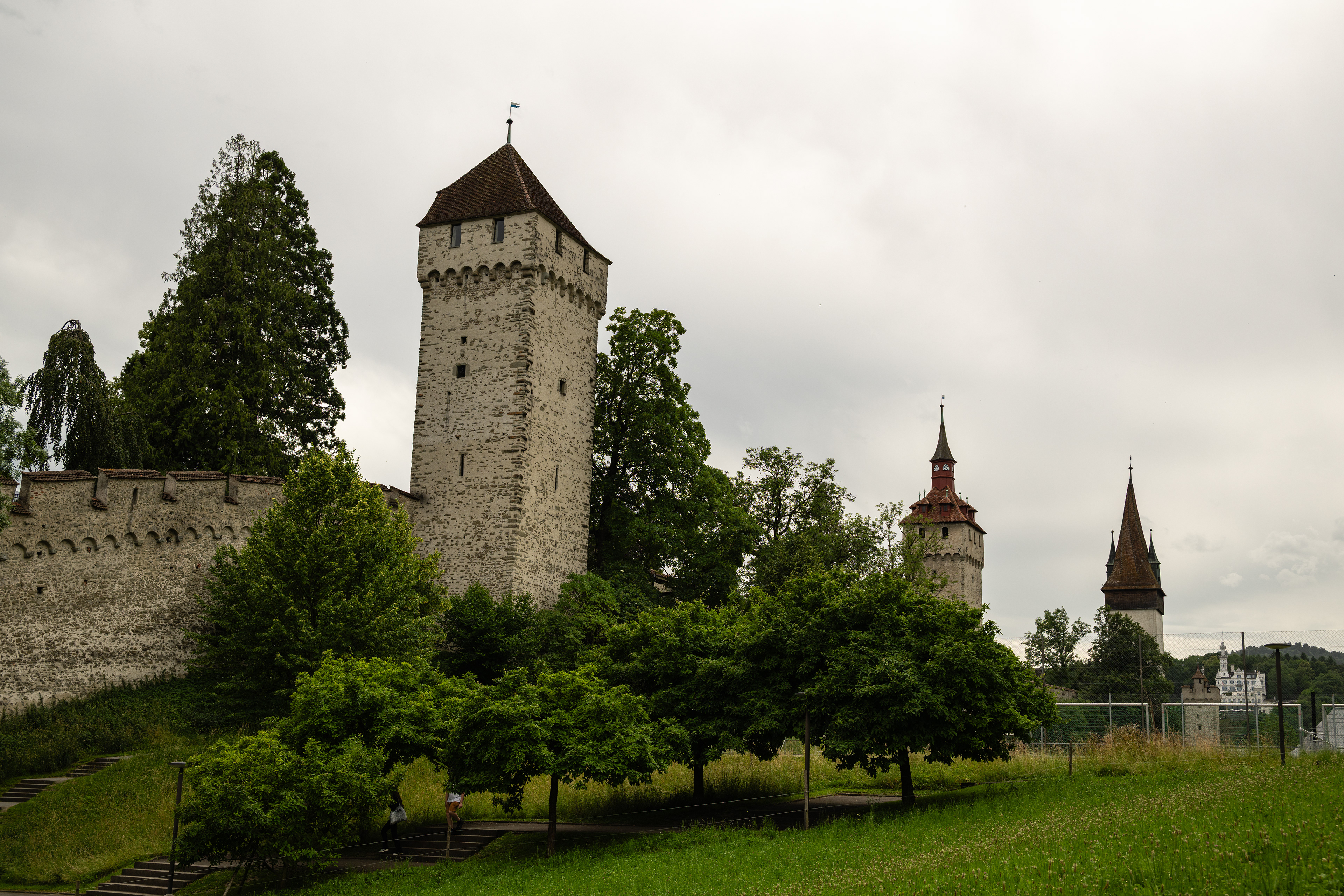 Zytturm, Heuturm/Wachtturm, Luegislandturm, & Männliturm