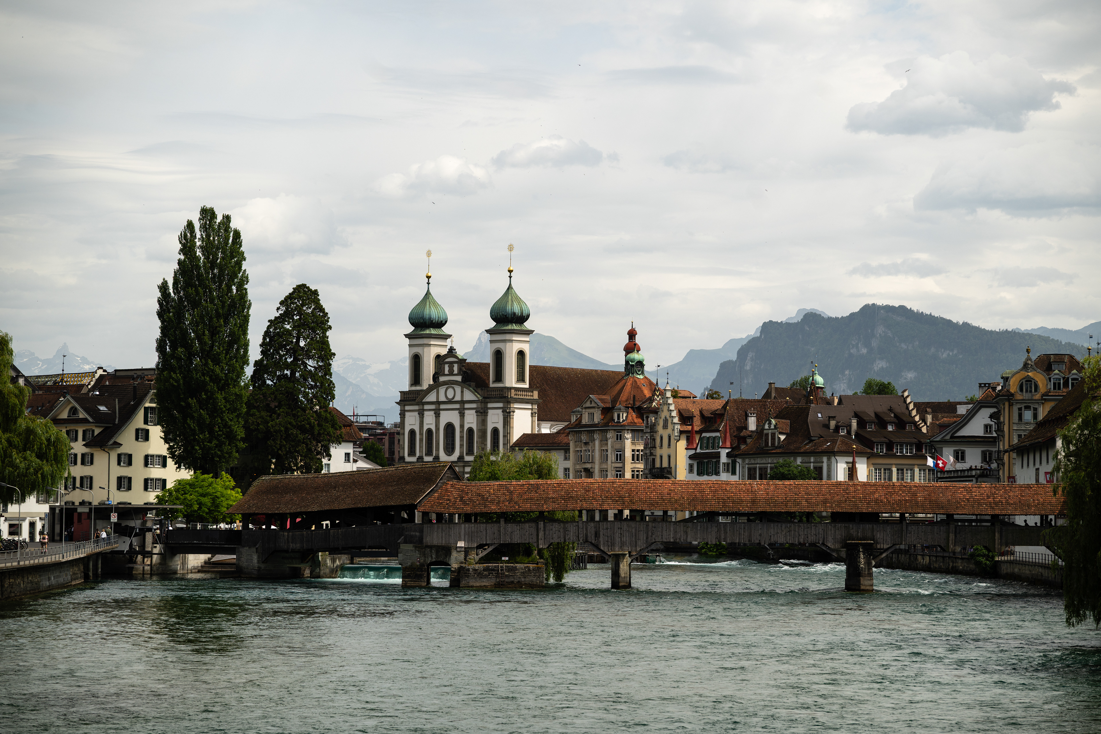 Jesuit church & Spreuer Bridge