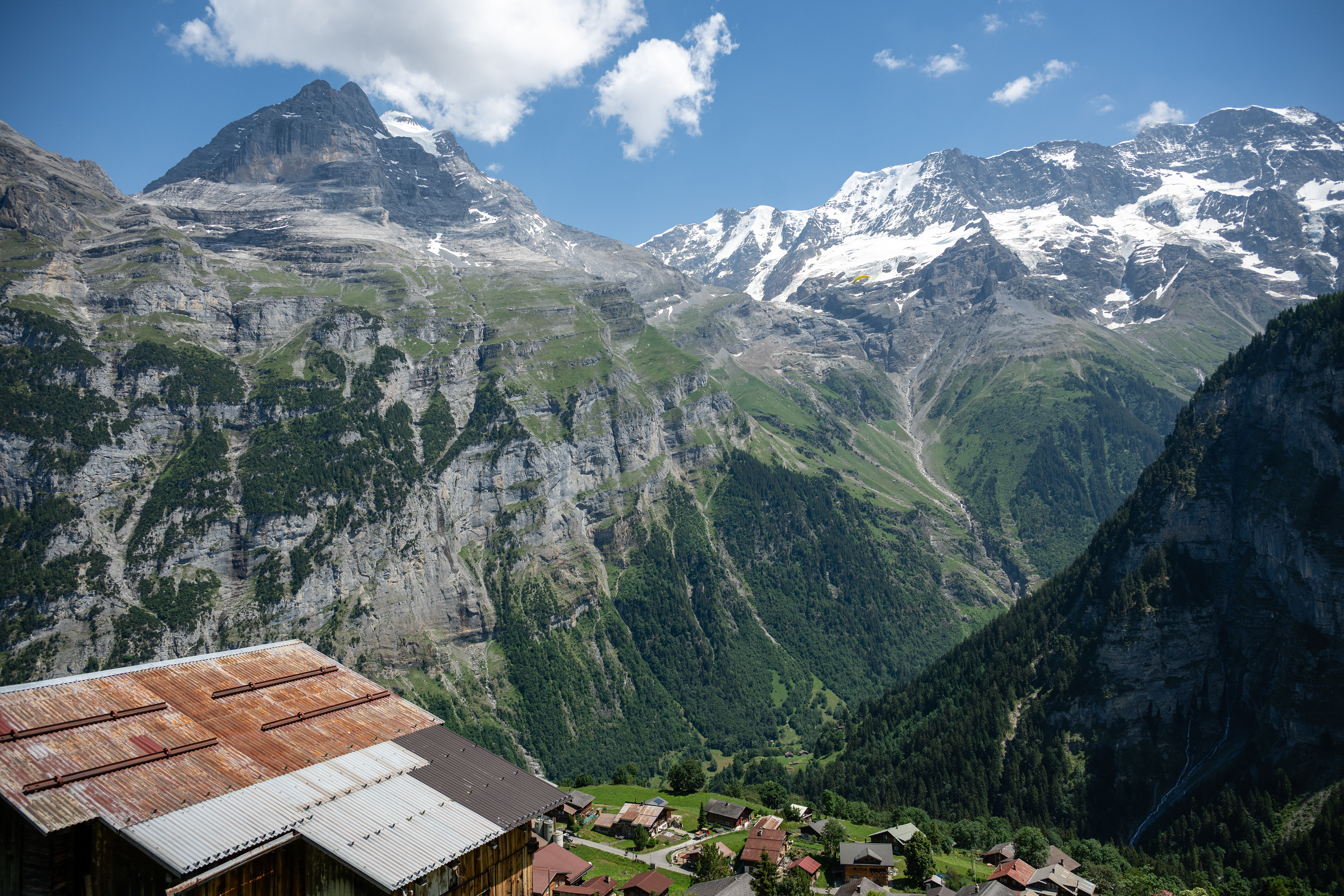 Dirlocherhoren, Ebnefluh, & Jungfrau, Gimmelwald