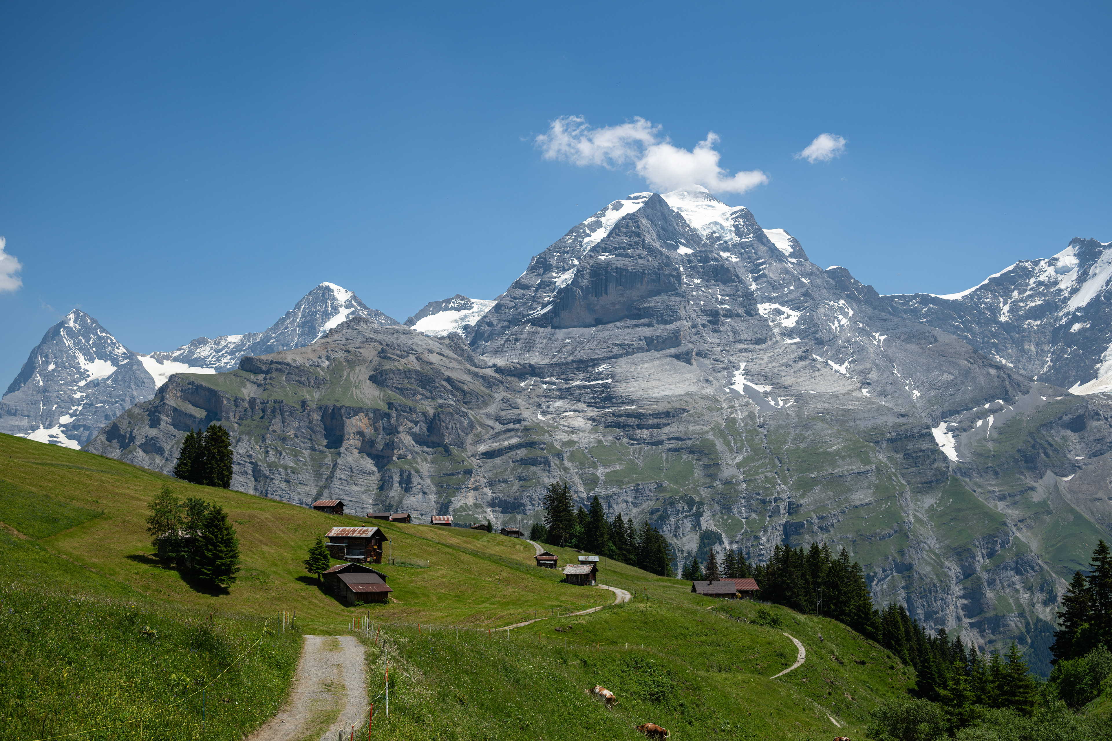 Eiger, Jungfrau, & Mönch, Mürren
