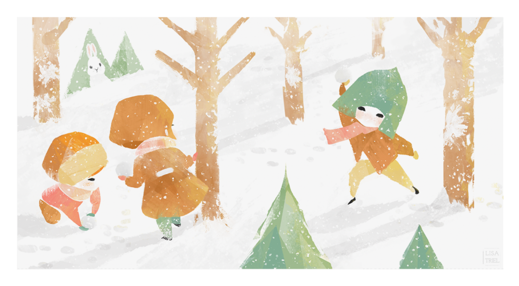 Lisa_Triel _Paws in the snow - Mira, Holly and Aspen