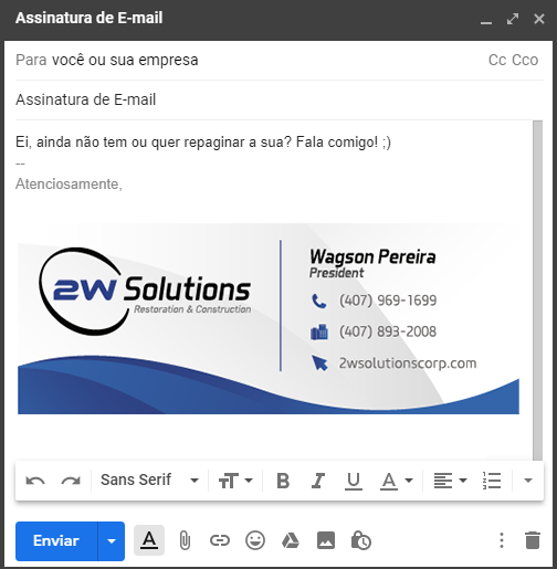 Assinatura de E-mail