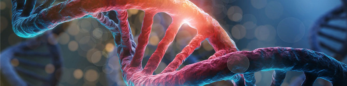 Brin d'ADN illustrant la technologie utilisé par le dispositif de diagnostic En Carta, désigné par indigo designs
