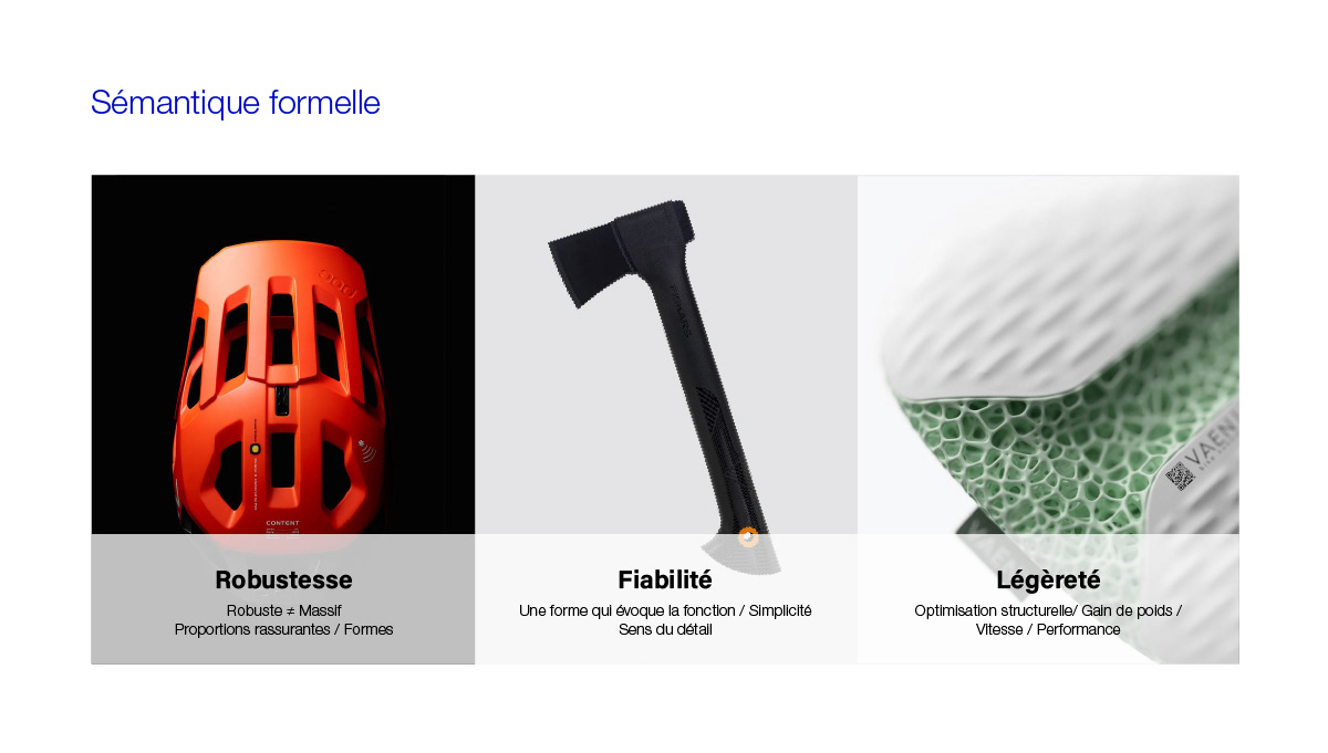Moodboard illustrant le langage de marque de 1432, pour ses manivelles E-bike, designé par le studio de design industriel indigo designs