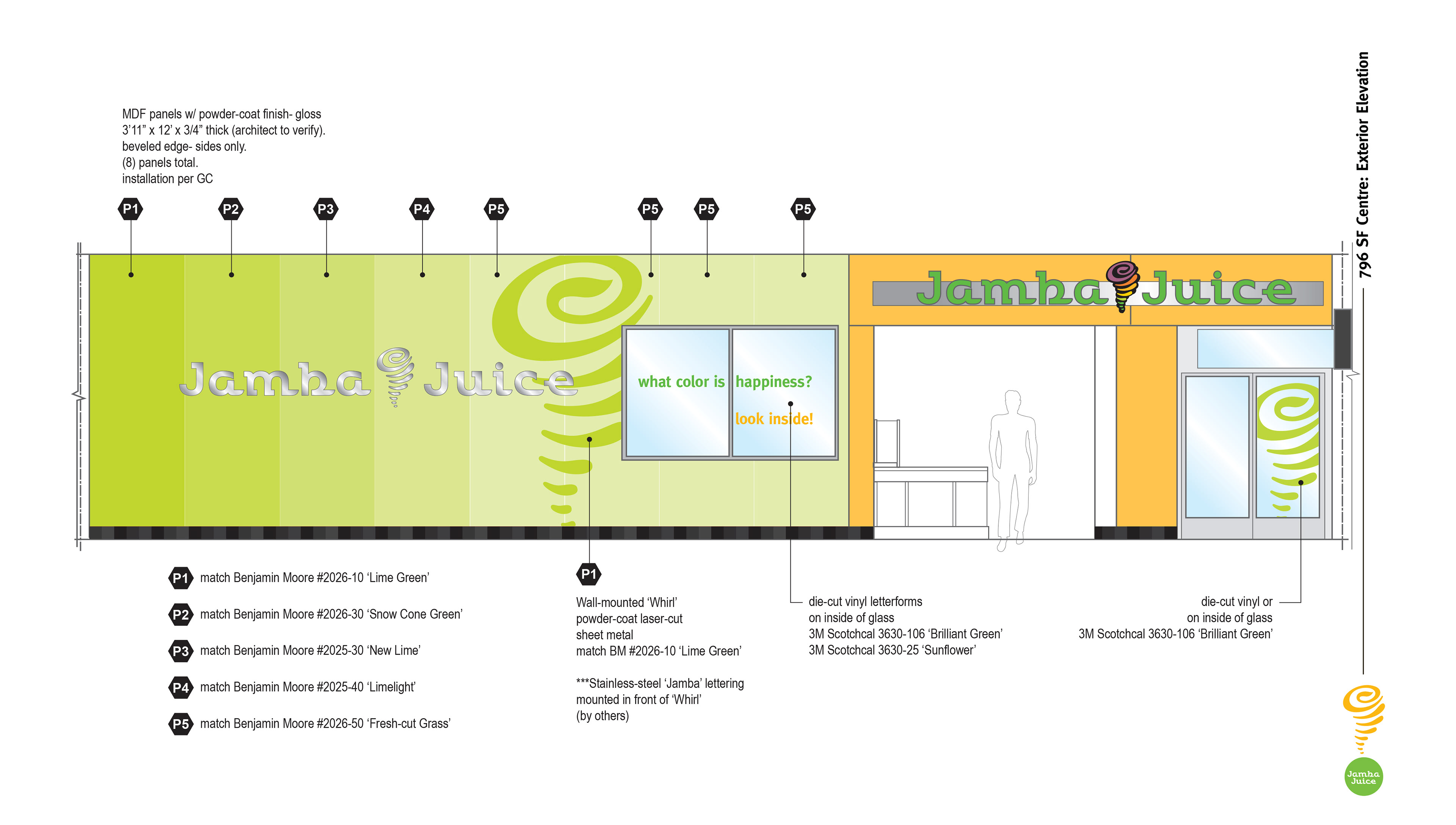 SF CENTRE : EXTERIOR BRANDING + COLOR STUDY