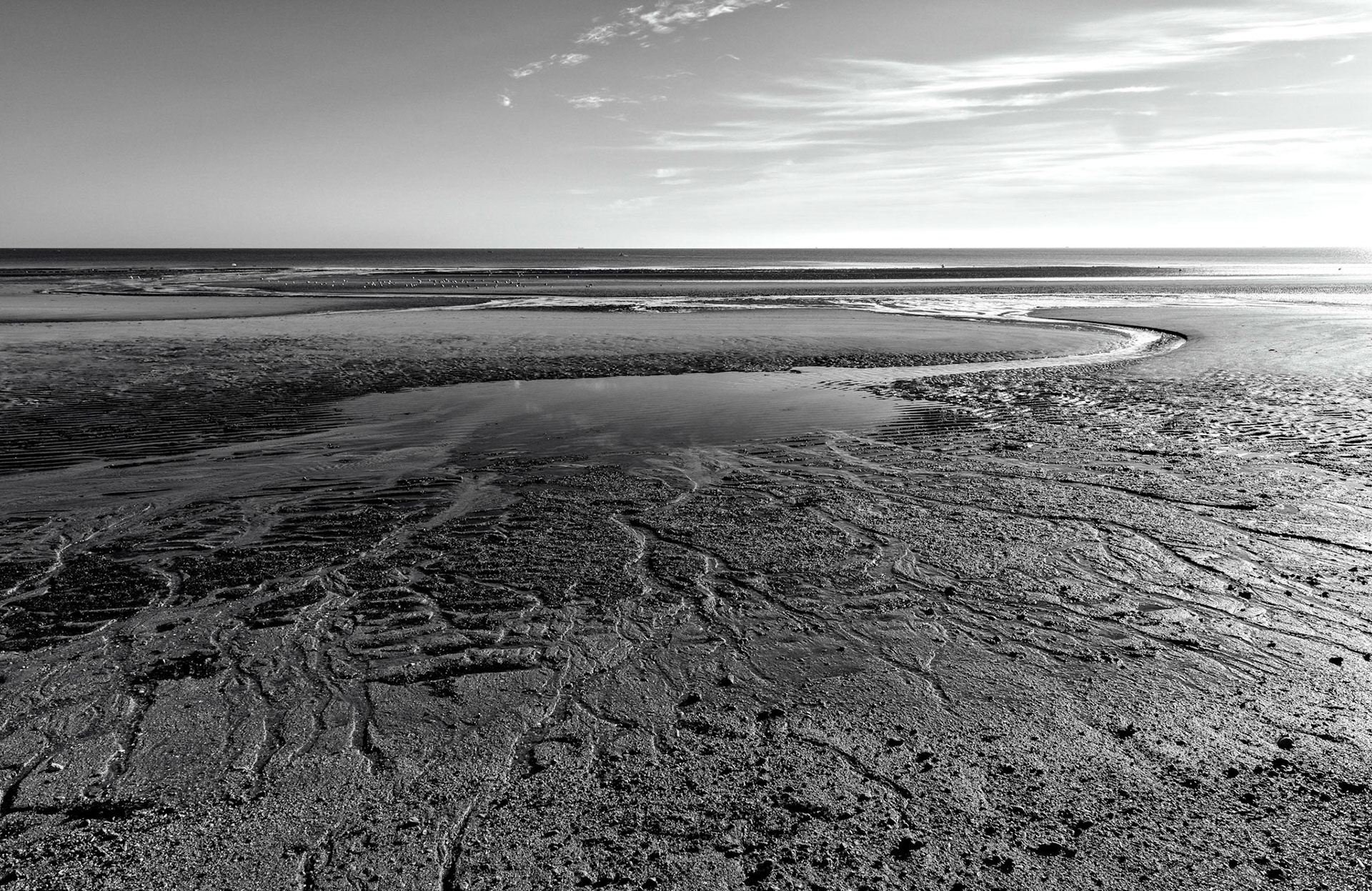 Normandie : marée basse à Lion-sur-Mer