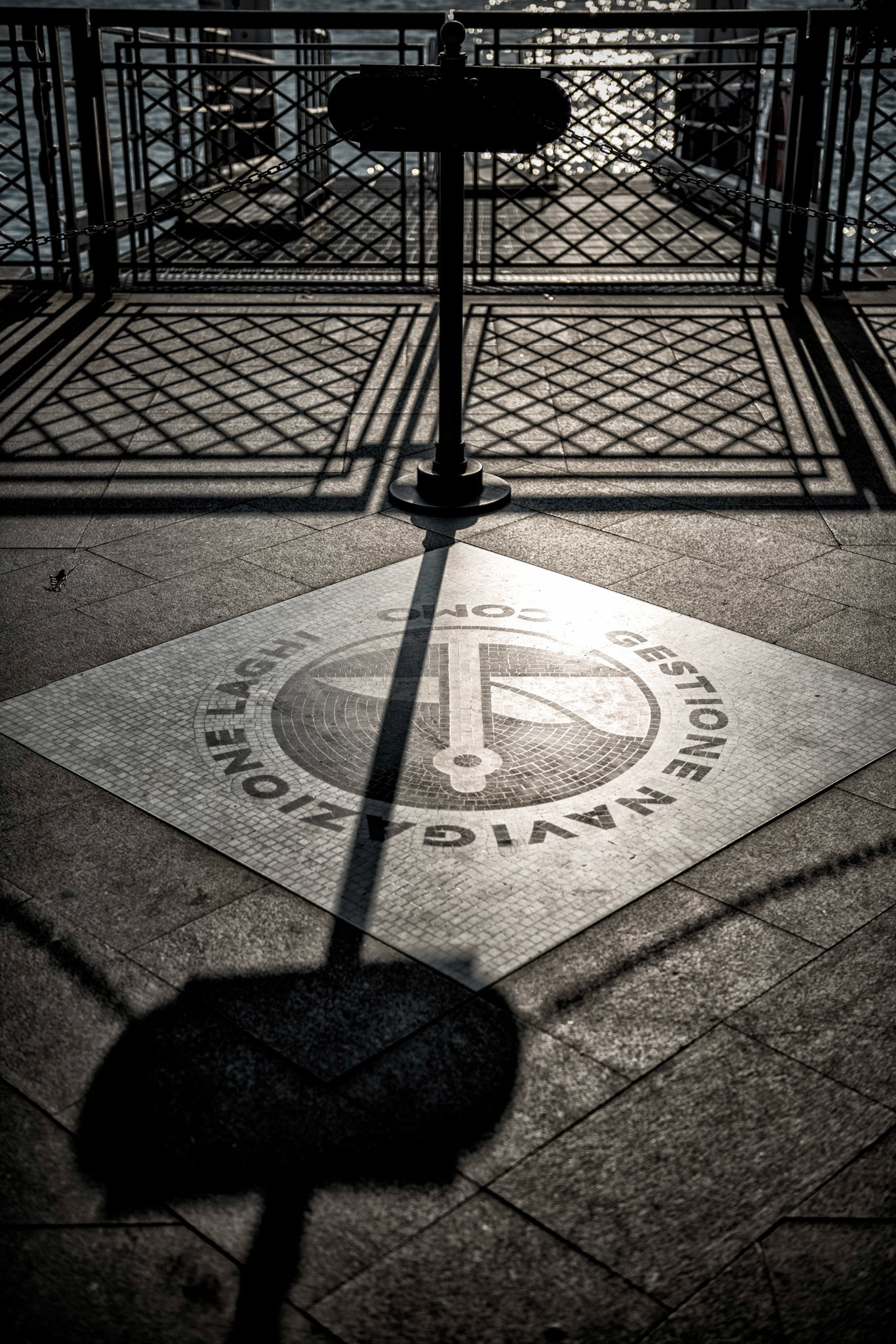 Bellagio : logo de la Compagnie publique de Navigation