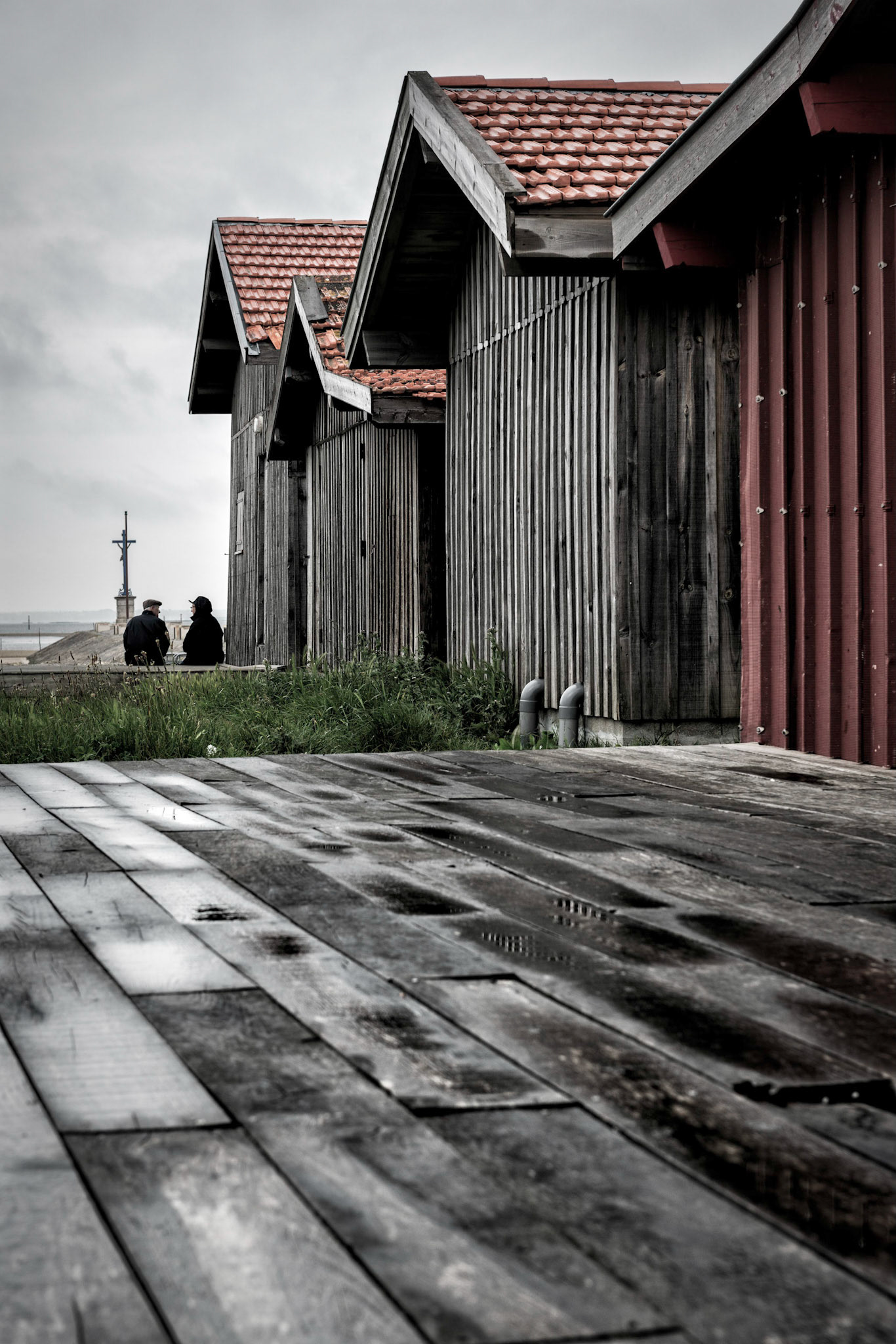 Gujan-Mestras : cabanes du port de la Barbotière