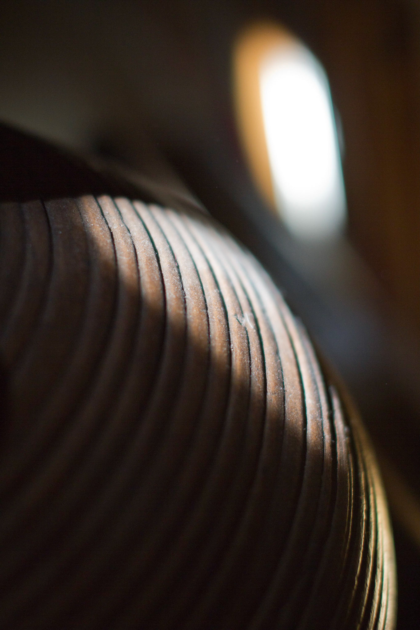 Raie de lumière sur un vase