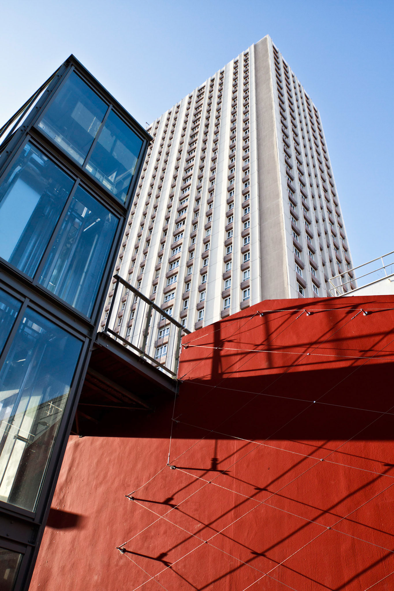 Paris : Olympiades - Dalle au dessus de la rue du Javelot