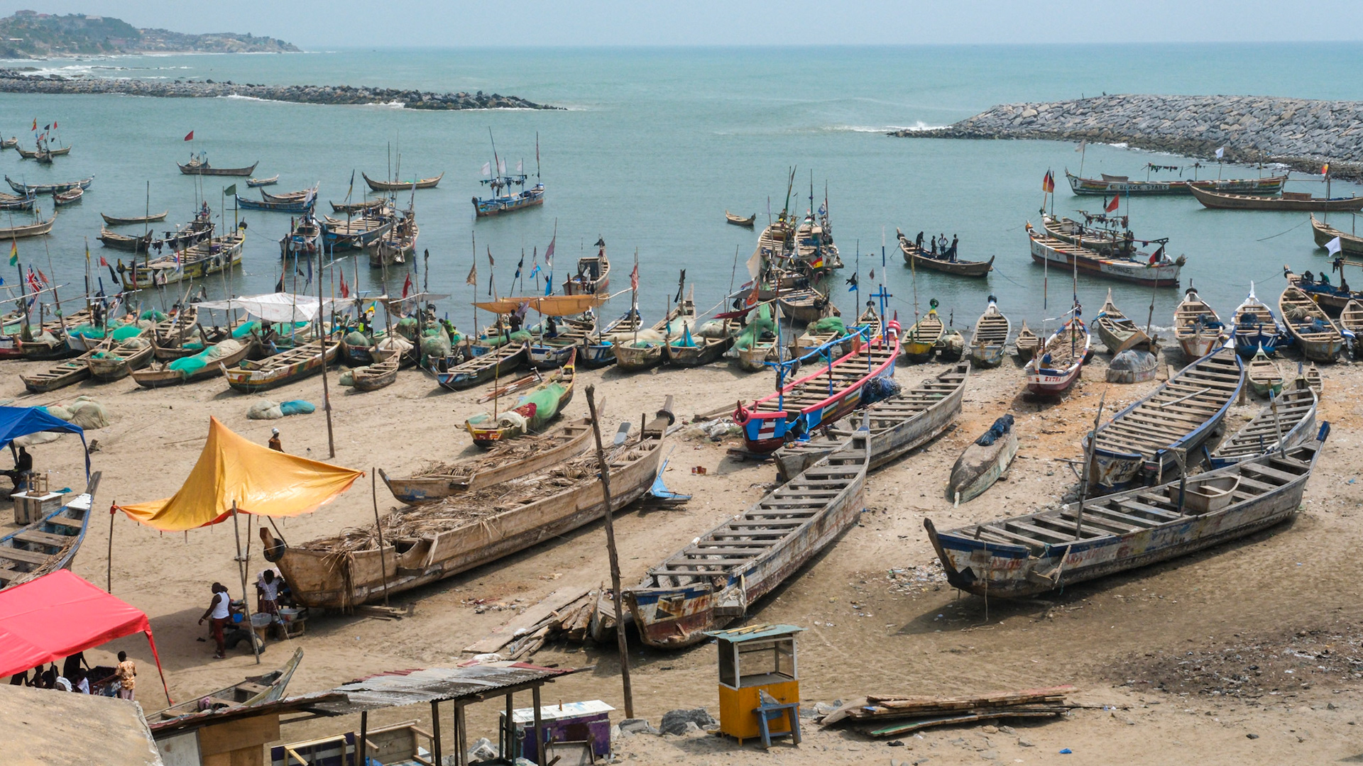 Fishing Village at Elmina, Ghana