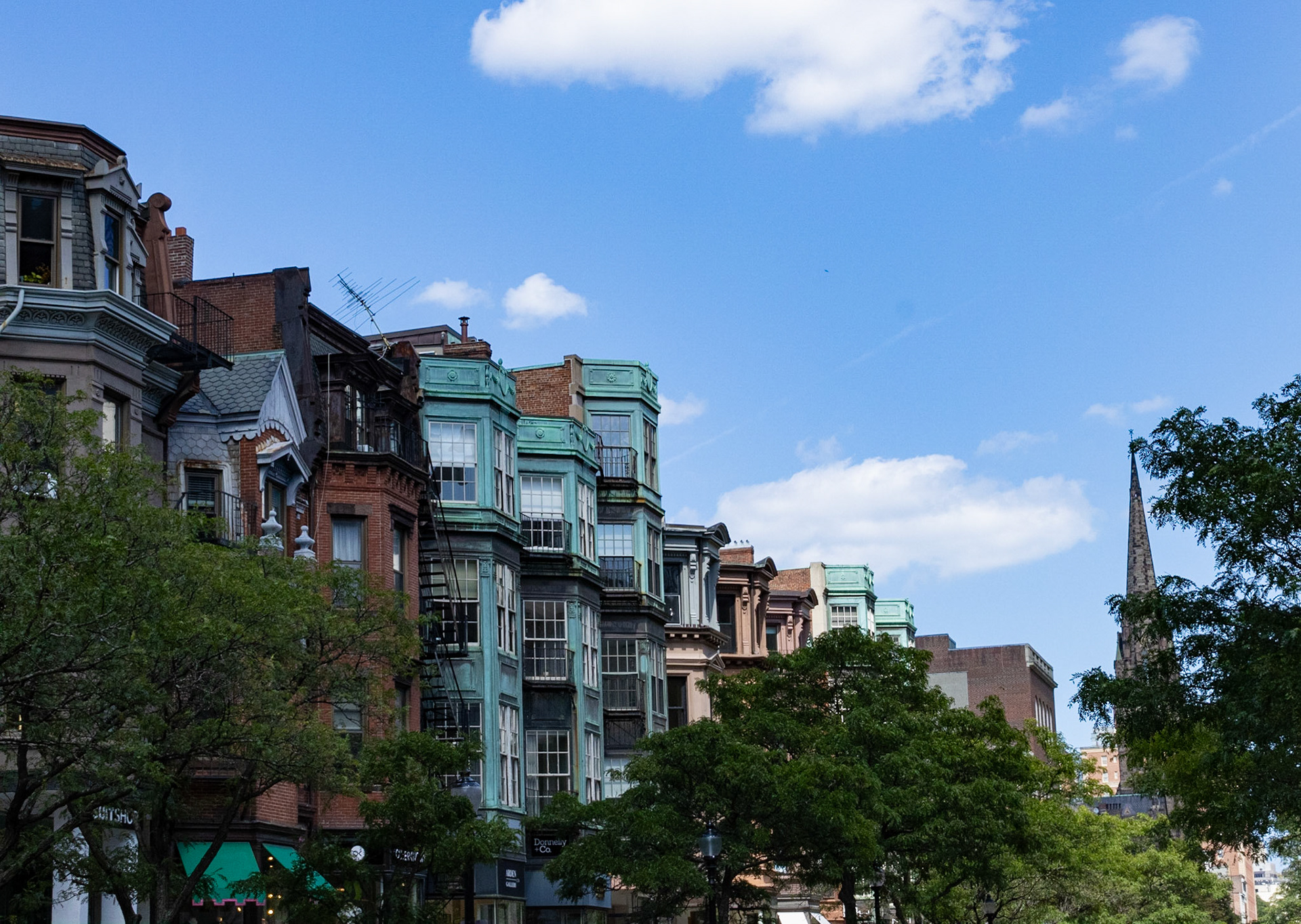Houses Along Newbury