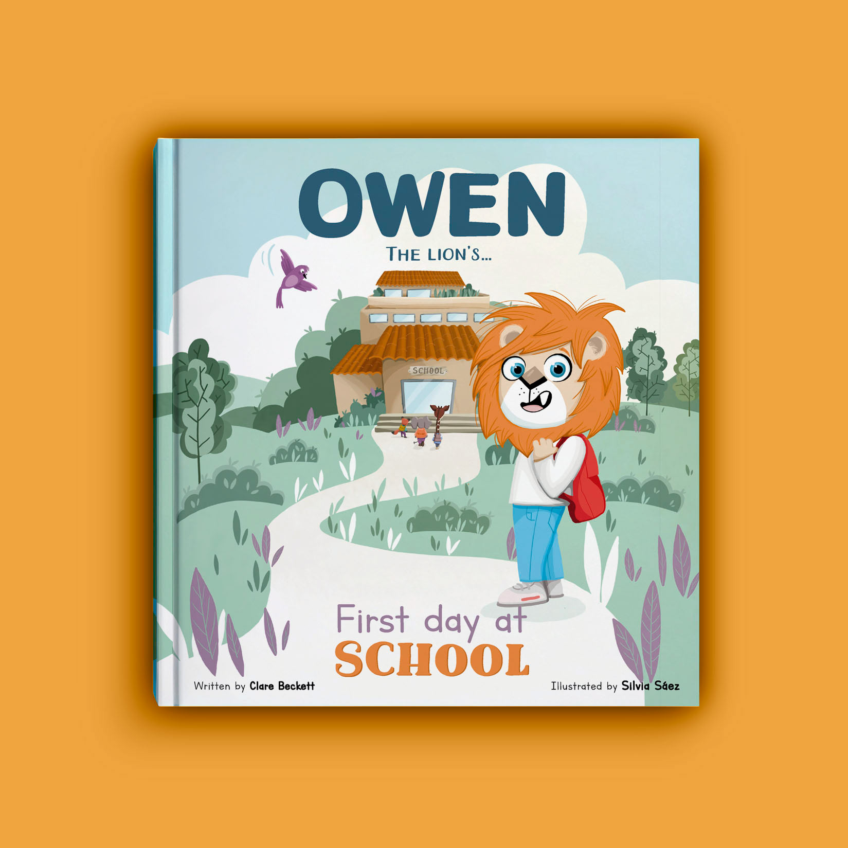 Owen the lion's illustration Silvia Saez