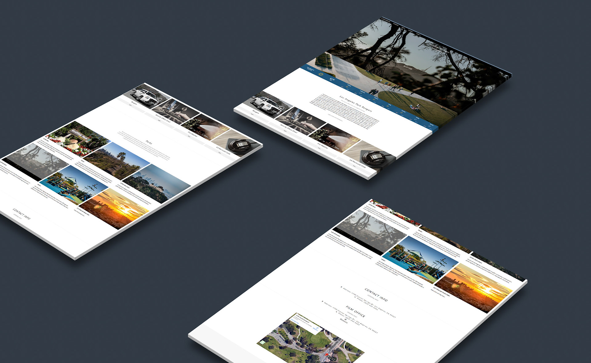 Los Angeles City Park Rangers Website Design