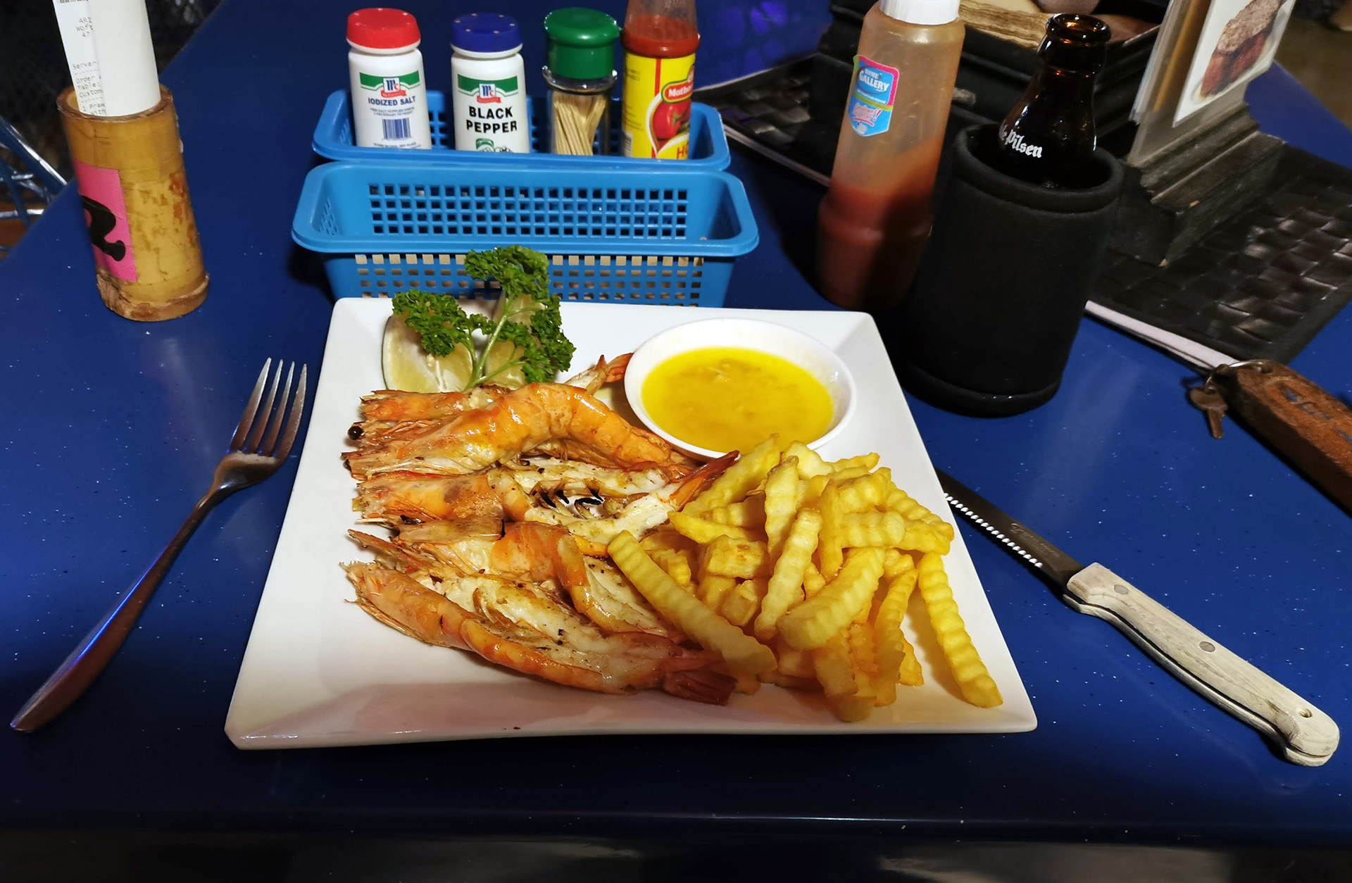Dinner at Arizona Hotel beach side restaurant