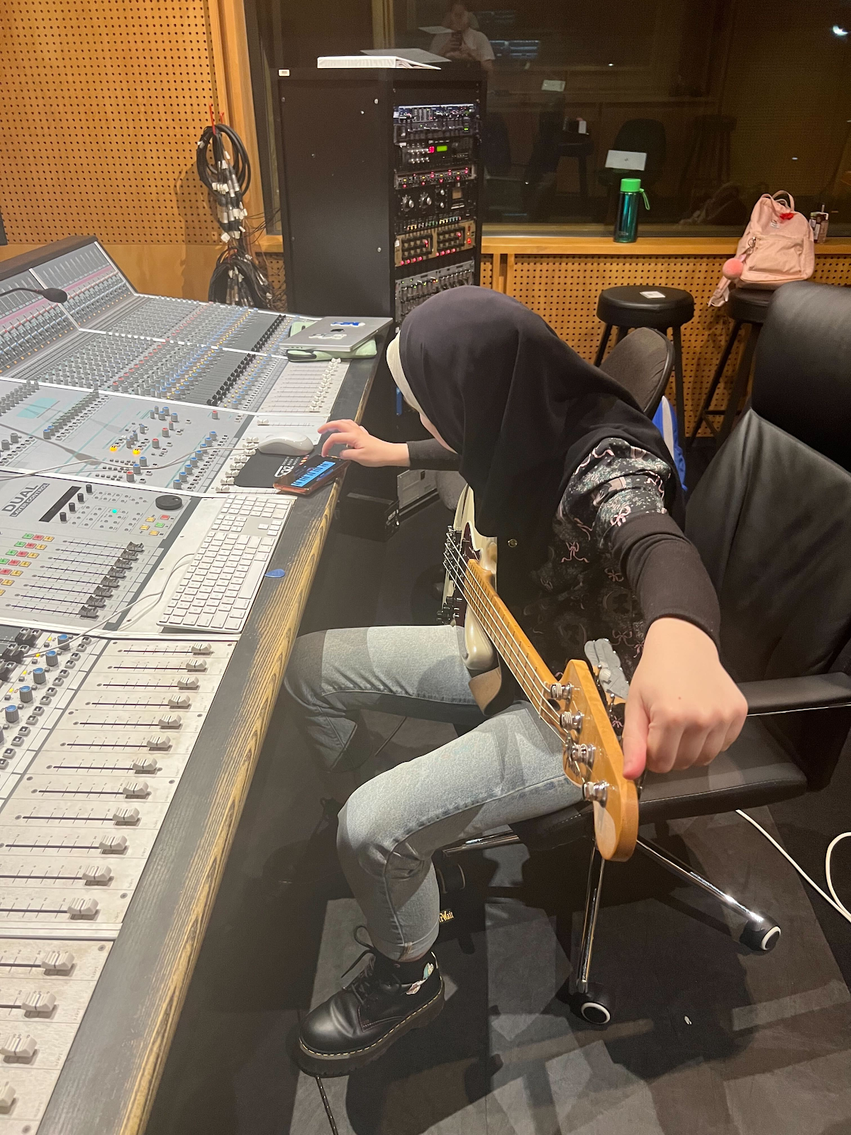 Tracking Bass through an Audient 8024 console