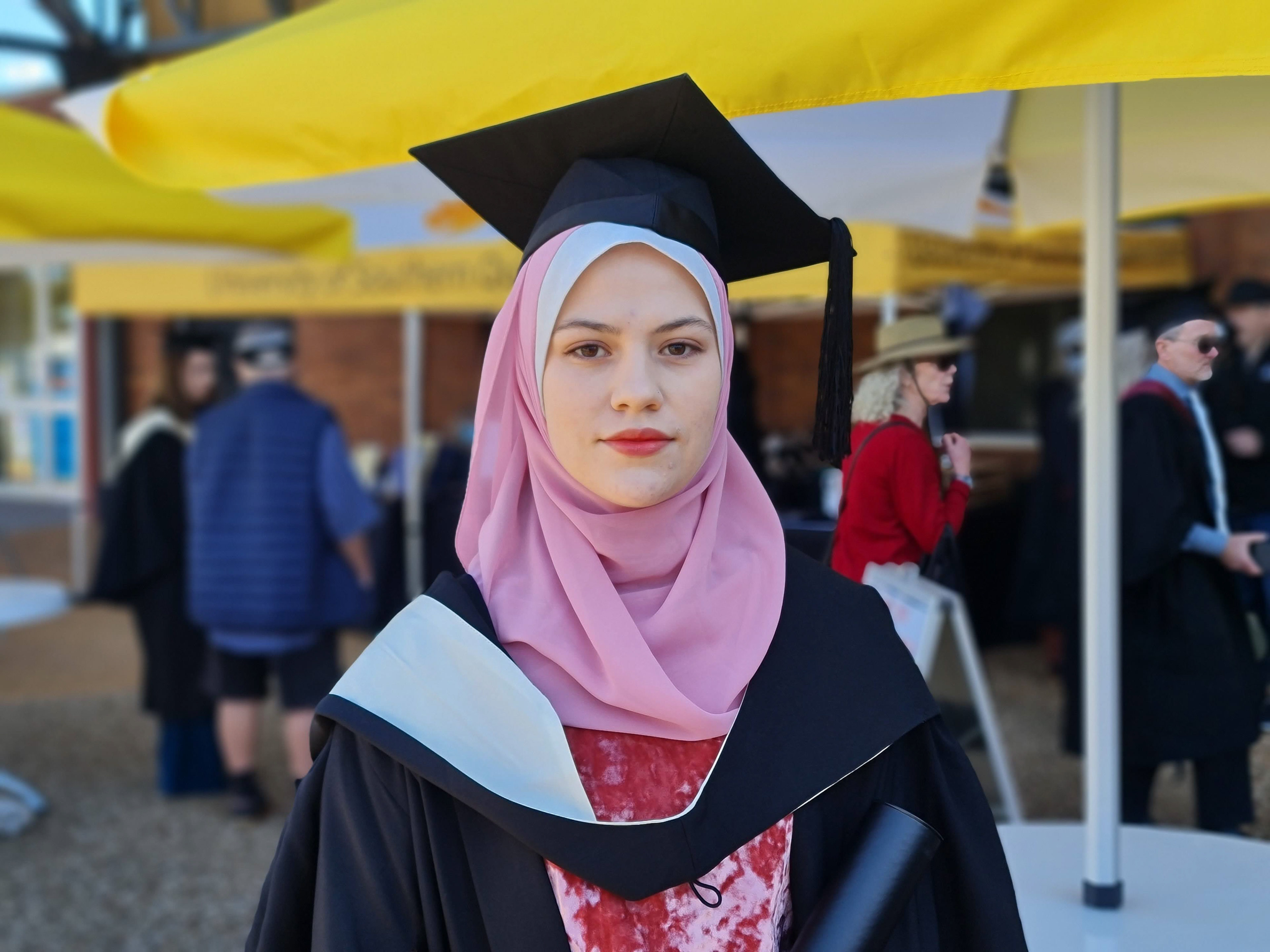 Graduating from UniSQ with a Bachelor of Creative Arts (Music)