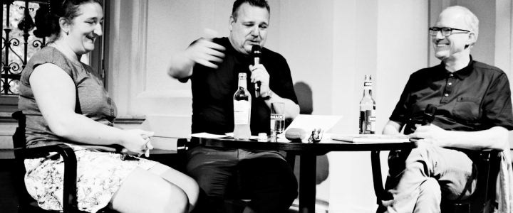 Sacha Szabo zu Gast im Thomasius Club (rechts: Ulrich Johannes Schneider)