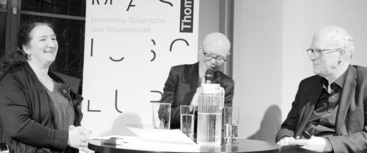 Judith Siegmund zu Gast im Thomasius Club (rechts: Ulrich Johannes Schneider)