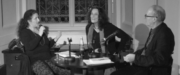 Sybille Krämer zu Gast im Thomasius Club (rechts: Ulrich Johannes Schneider)