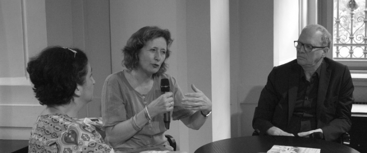 Rebekka Habermas zu Gast im Thomasius Club (rechts: Ulrich Johannes Schneider)