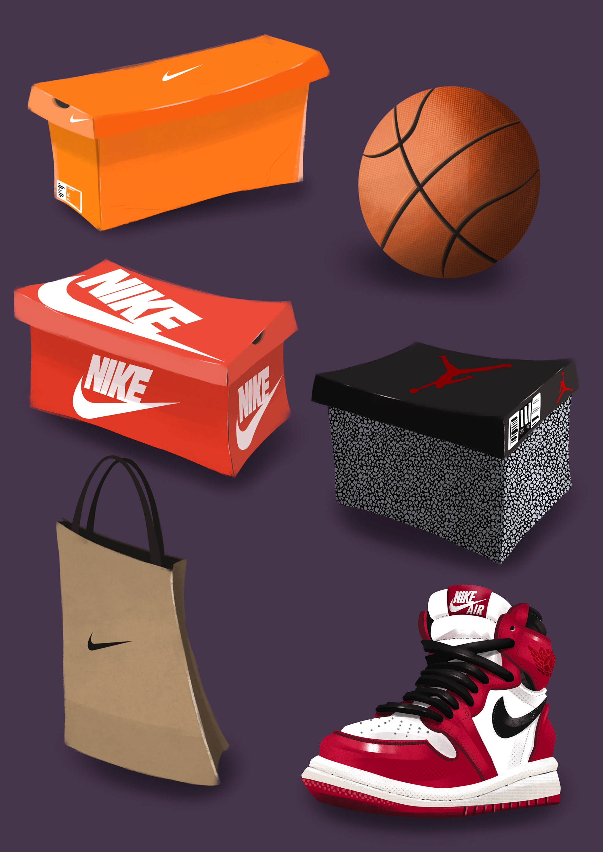 Sneakerheads. Illustrated on Procreate.