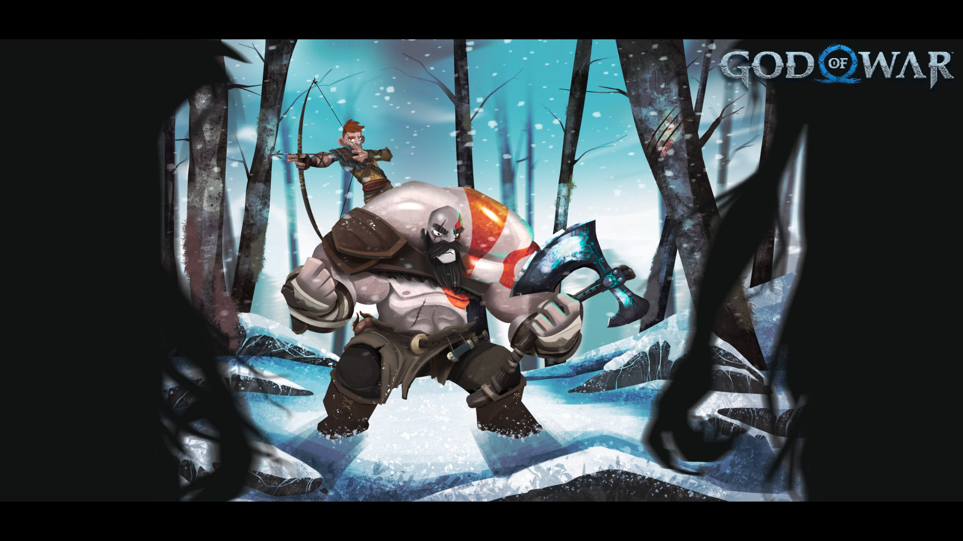 God of War. Illustrated on Procreate.