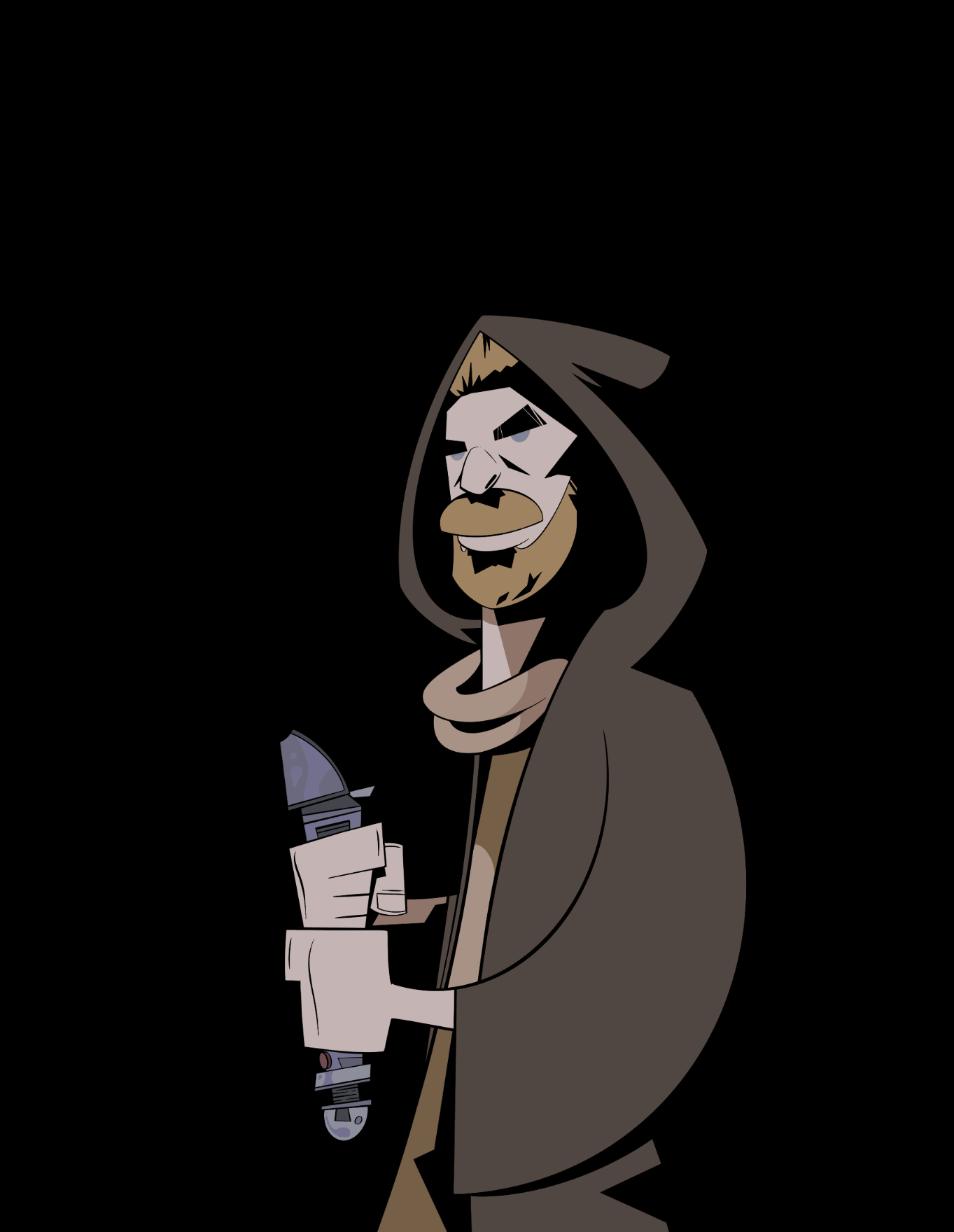 Obi-Wan animation. Illustrated on Procreate.