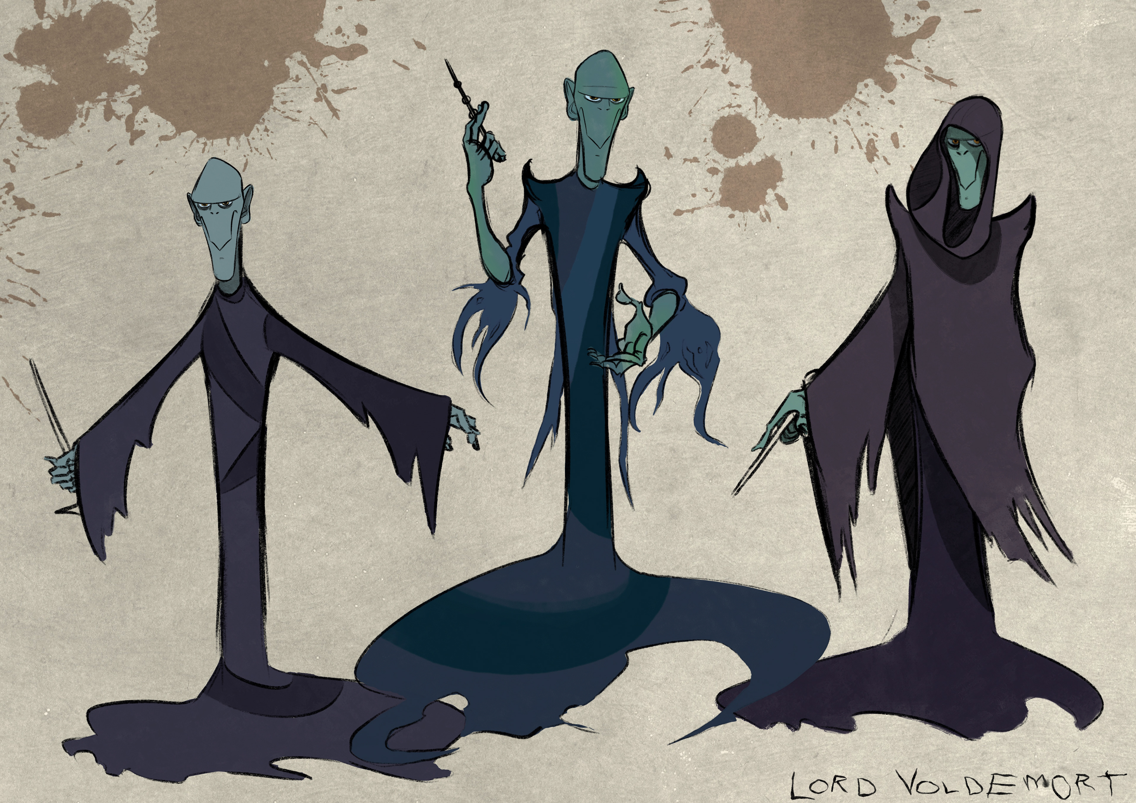 Different costume designs & color. Illustrated on Procreate