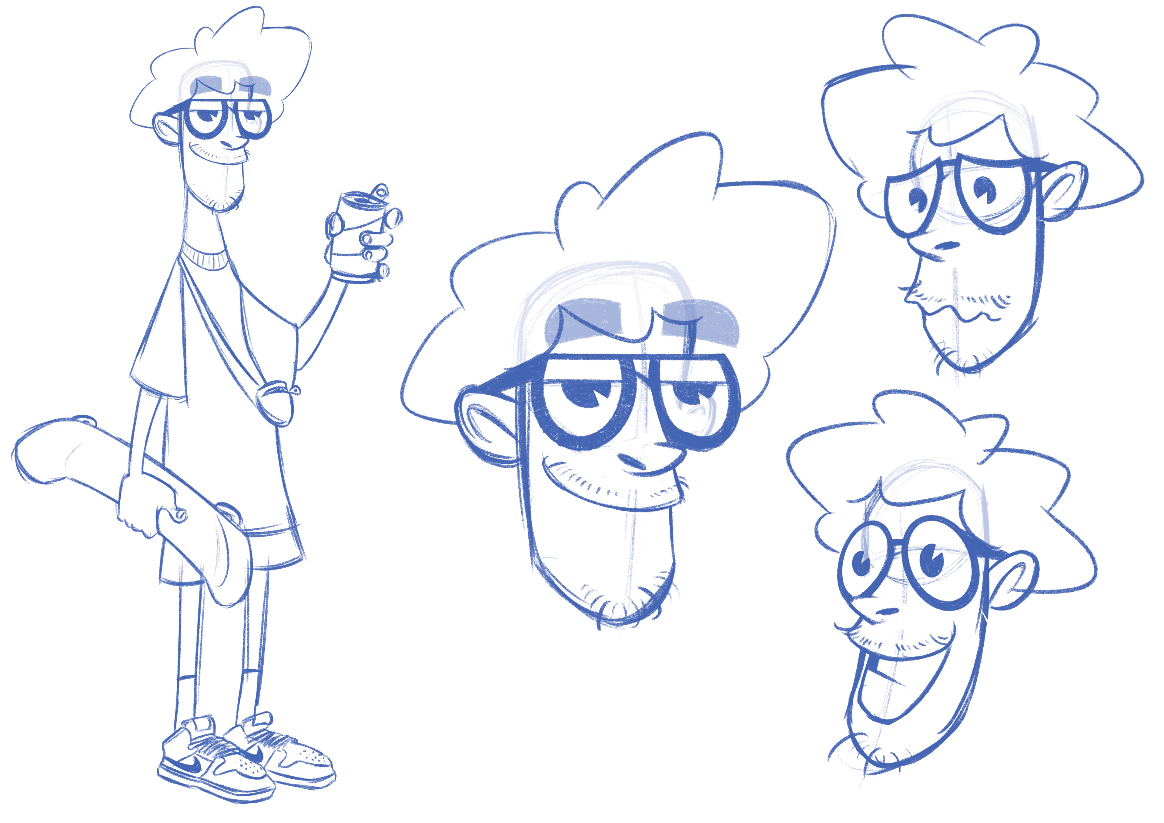 Character exploration. Illustrated on Procreate.