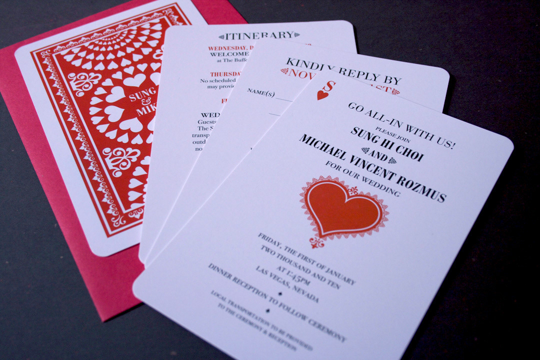 las vegas wedding invite