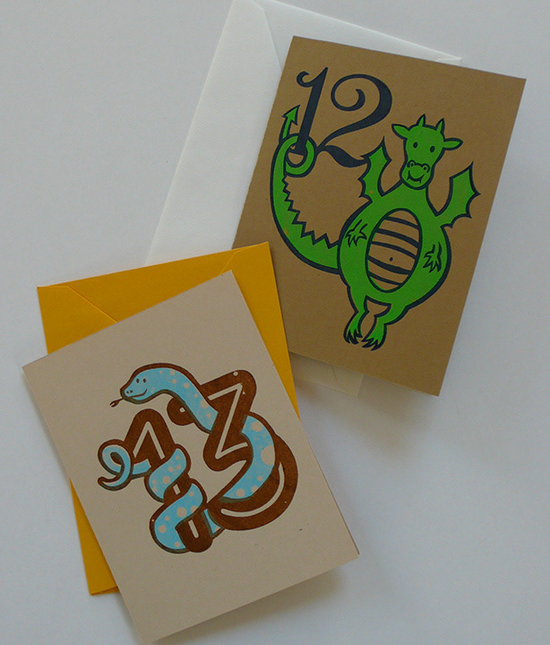 series of lunar new year holiday cards
