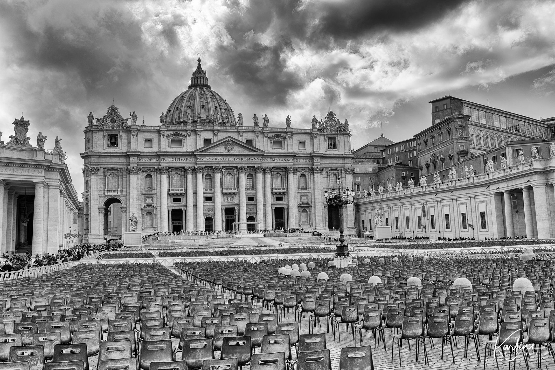 Petersplatz - Petersbasilica - Vatikan