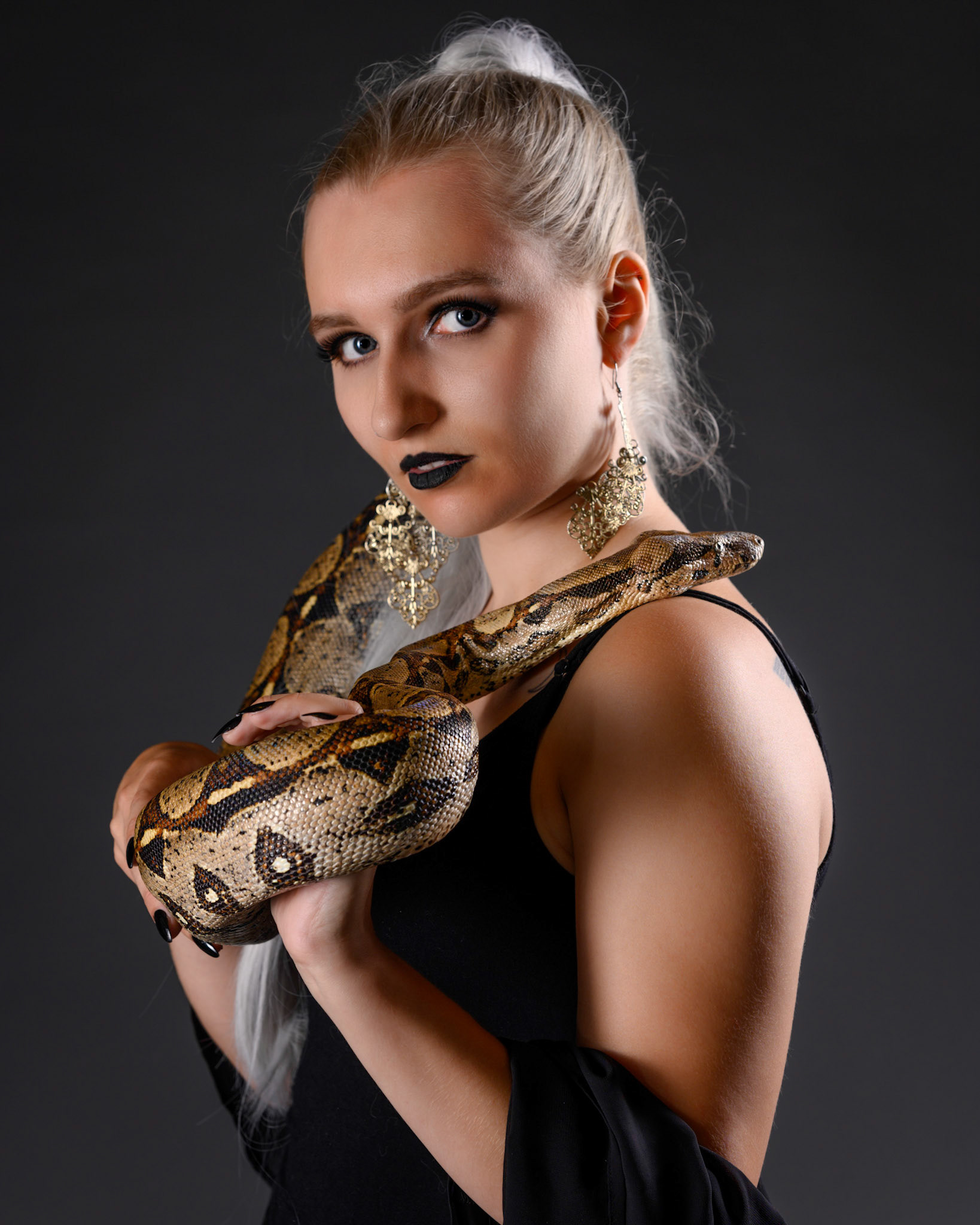 Schlangen-Shooting mit Katharina