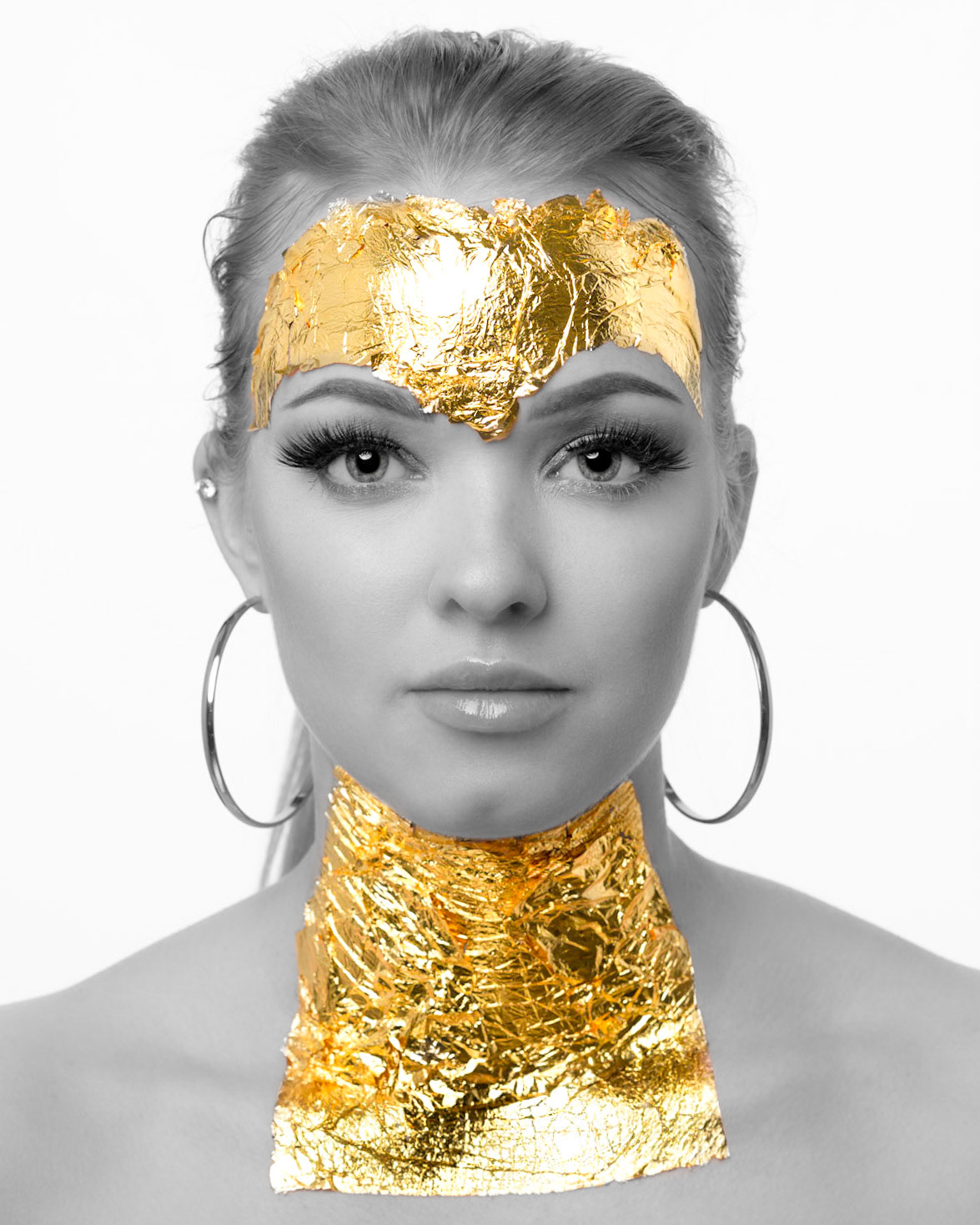 Blattgold-Shooting mit Celina