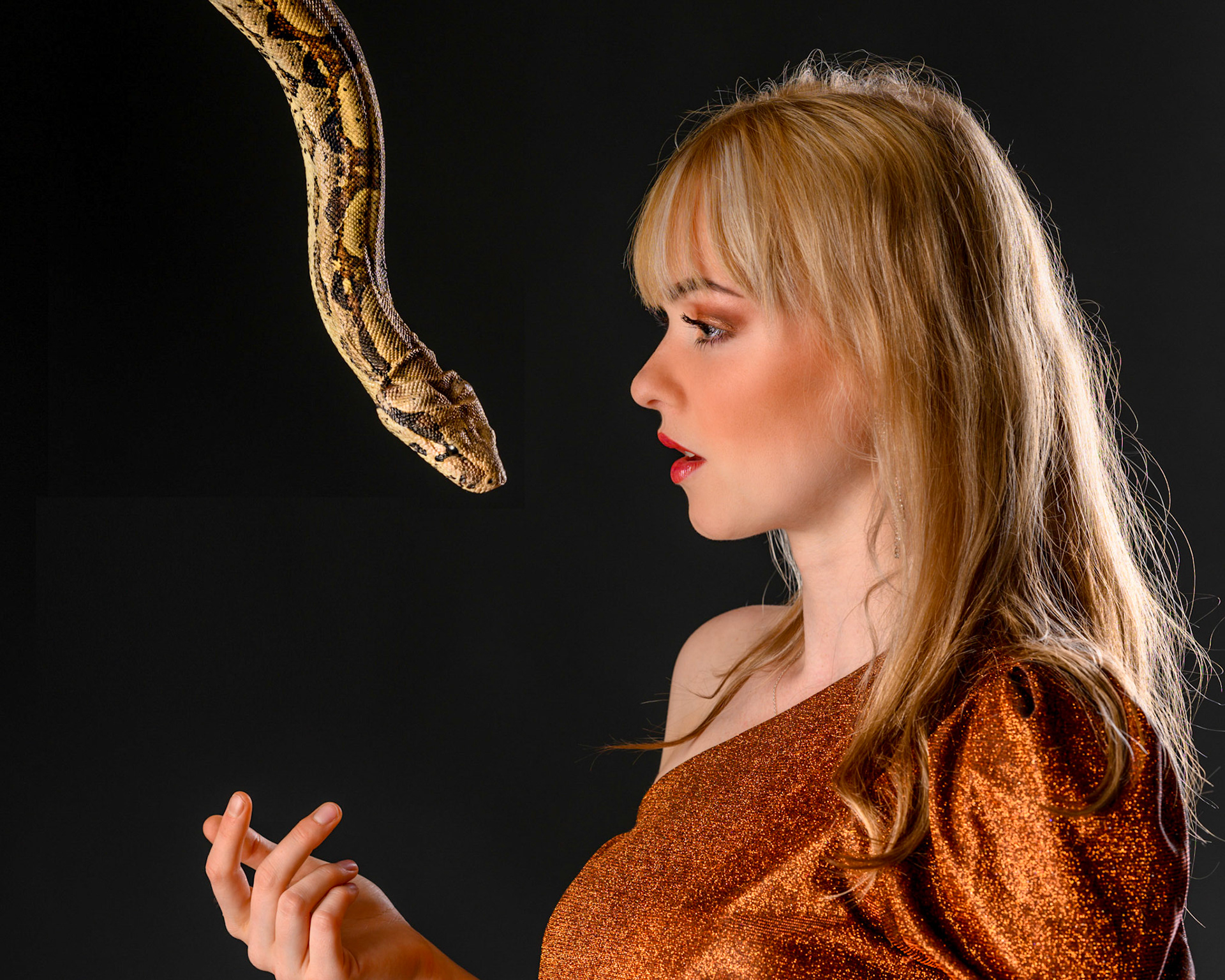 Schlangen-Shooting mit Celina