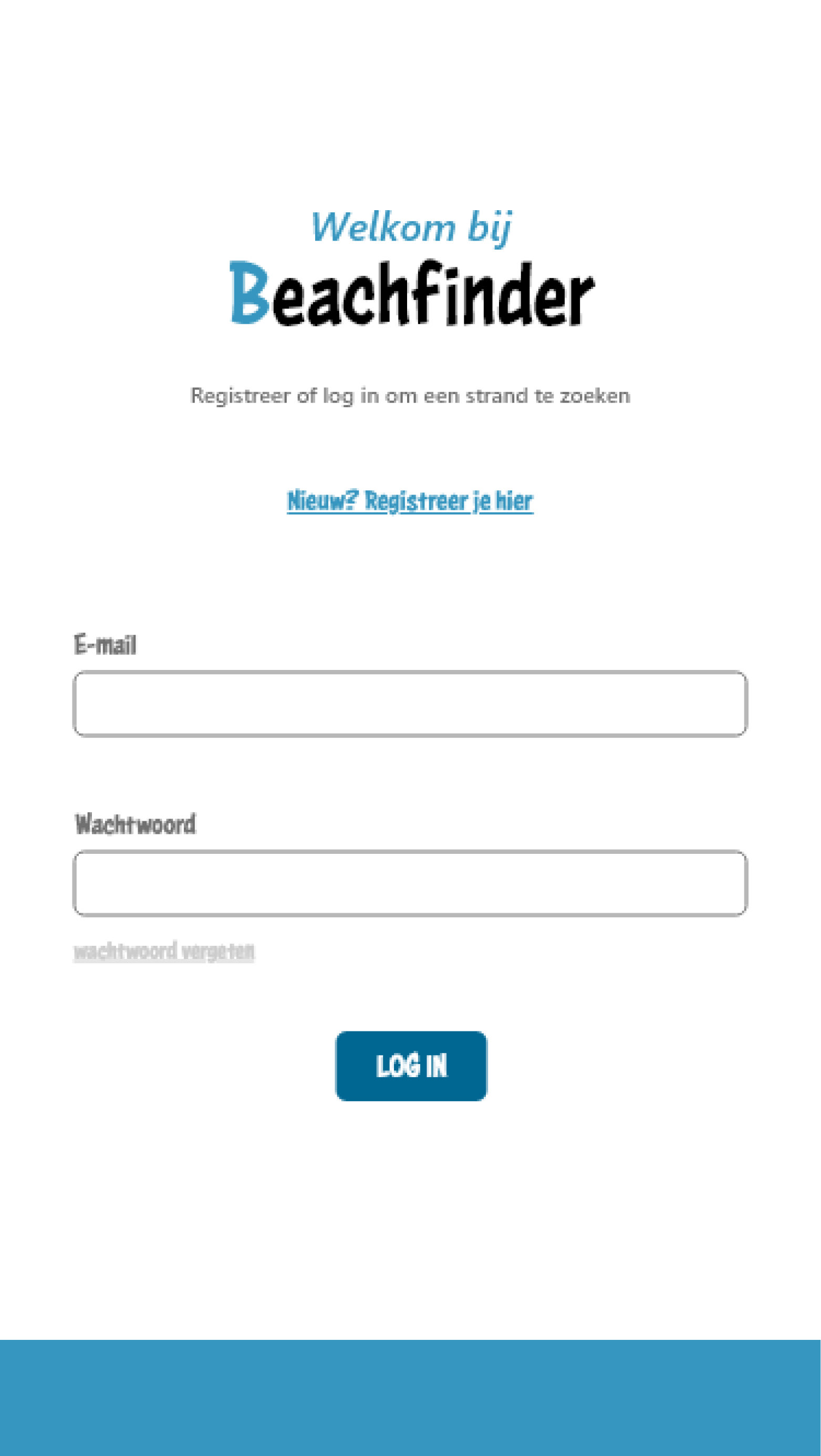 Login page