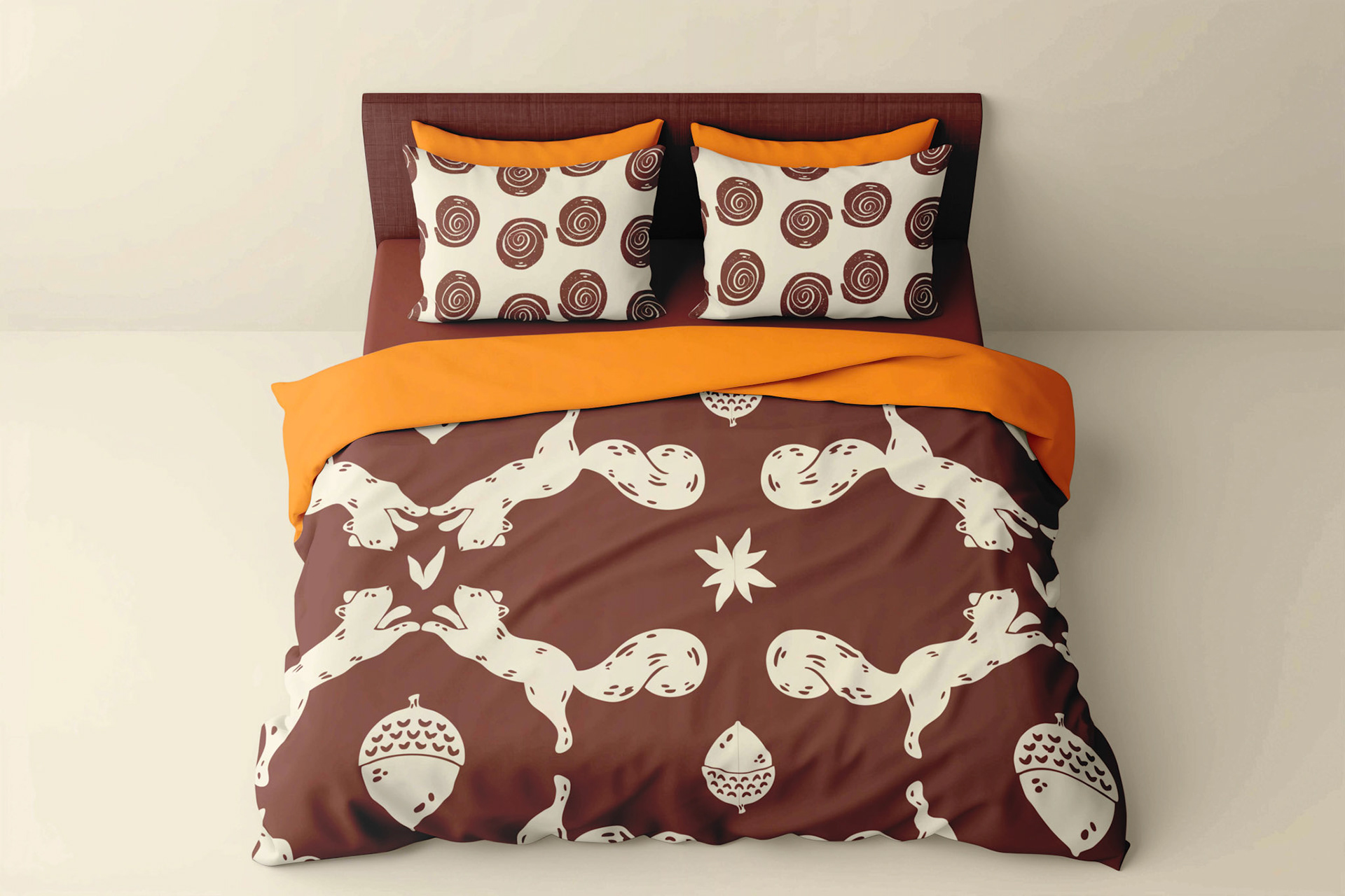 Juego de cama "Pumpkin & Cozy" 01