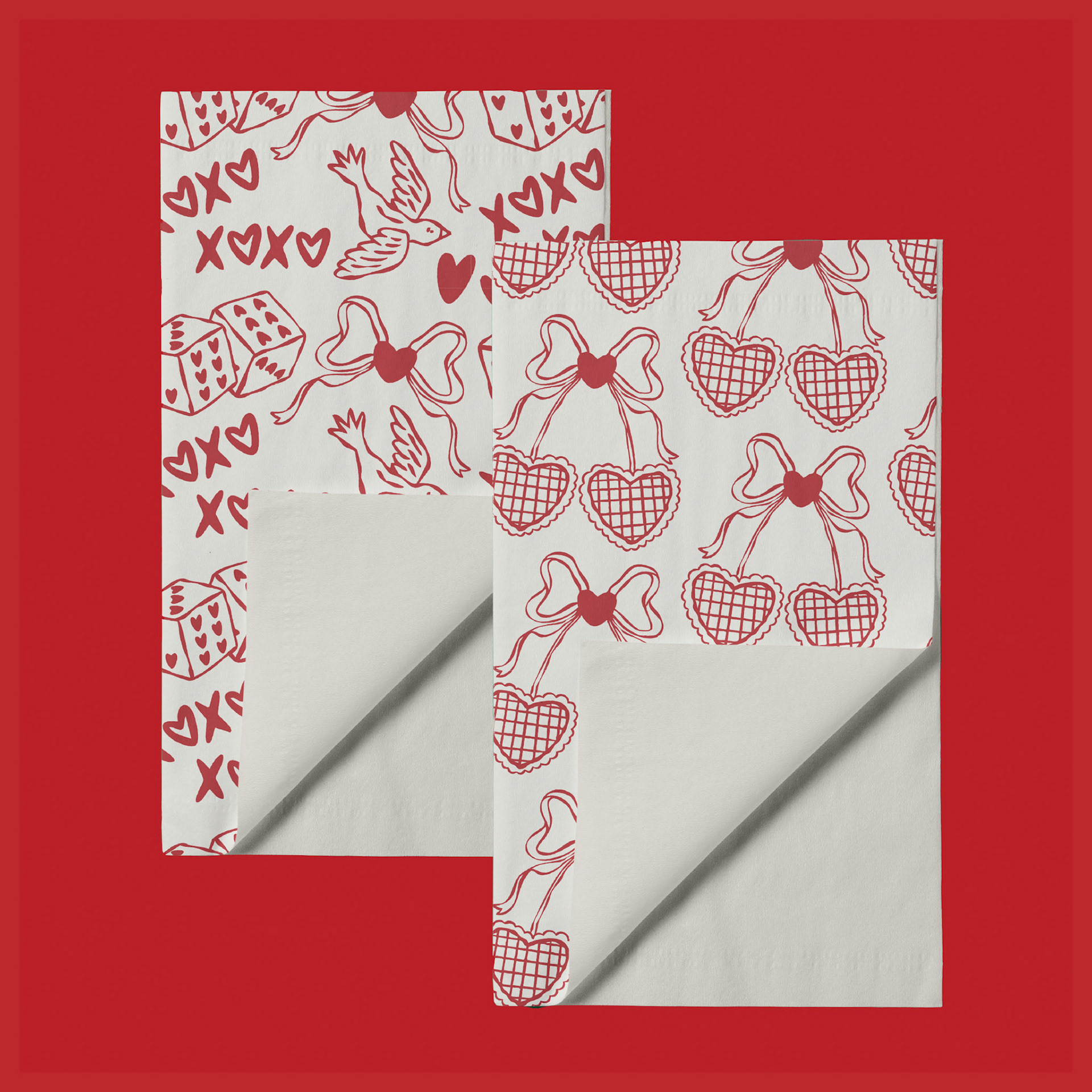 Diseño de servilleta de papel